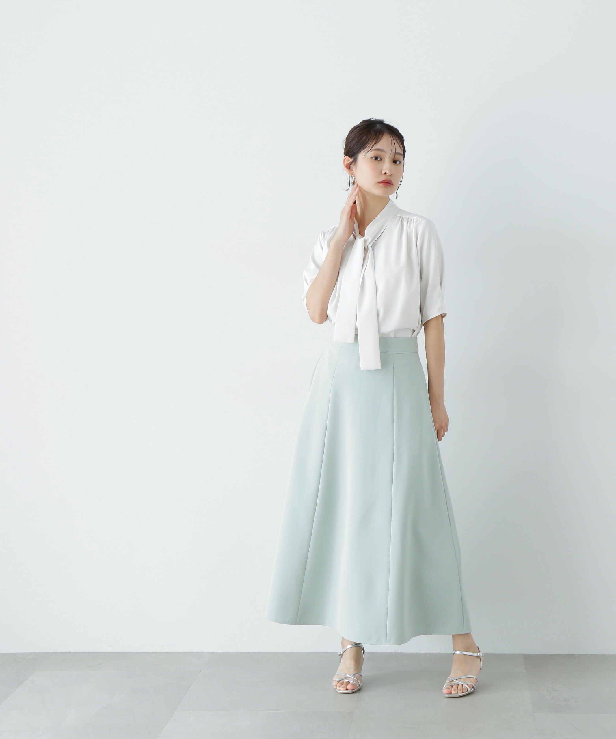  「ラチネボウタイブラウス」|シャツ・ブラウス|