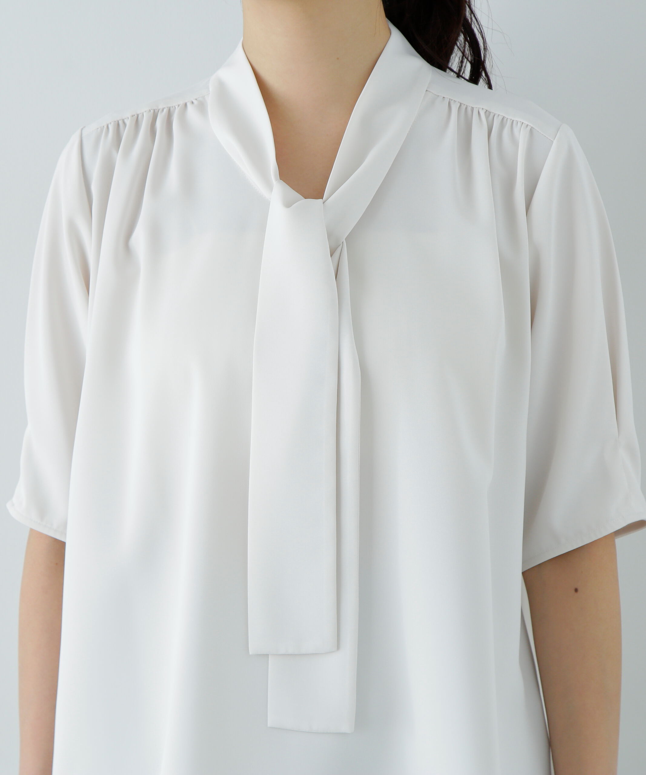  「ラチネボウタイブラウス」|シャツ・ブラウス|