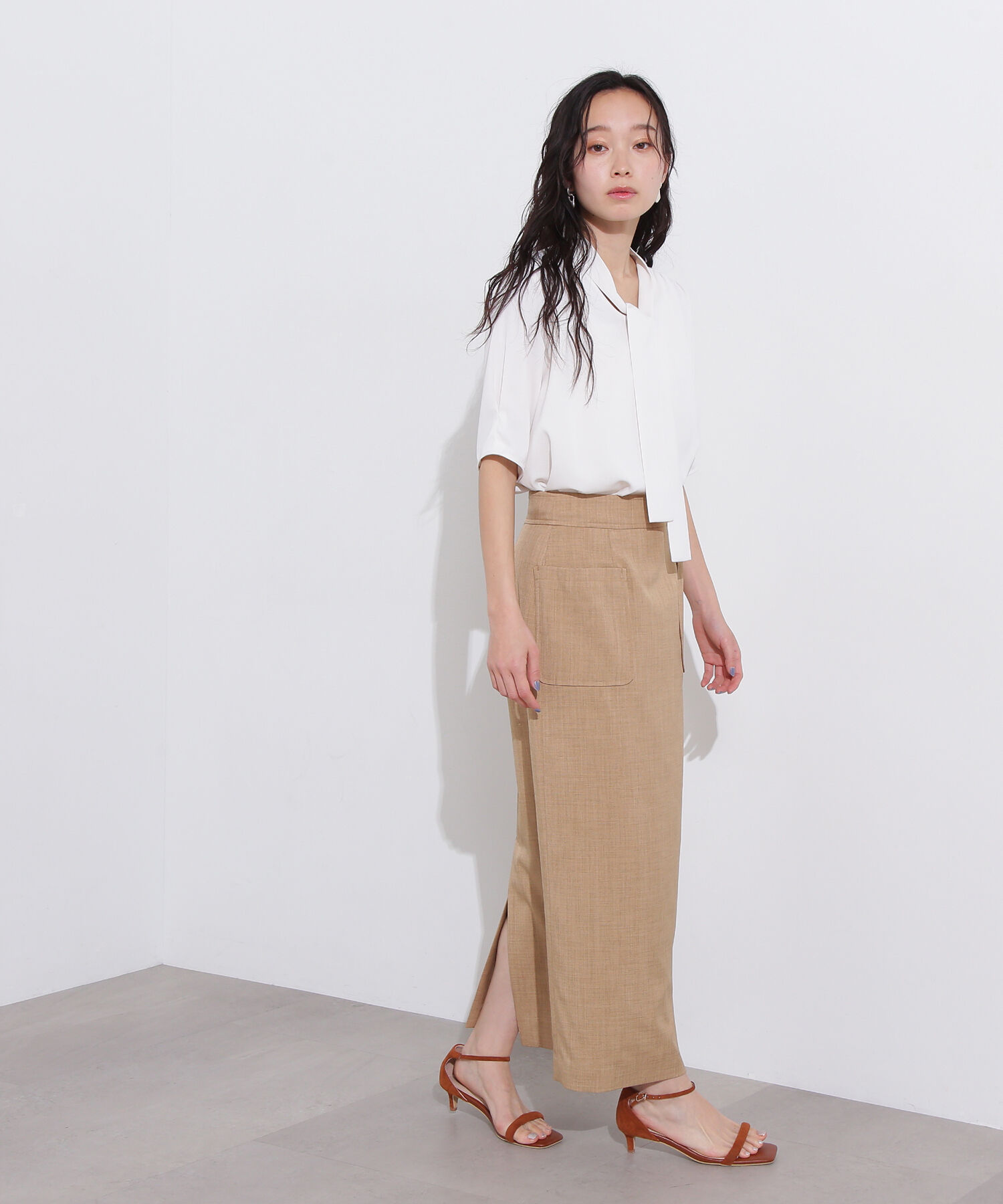  「ラチネボウタイブラウス」|シャツ・ブラウス|