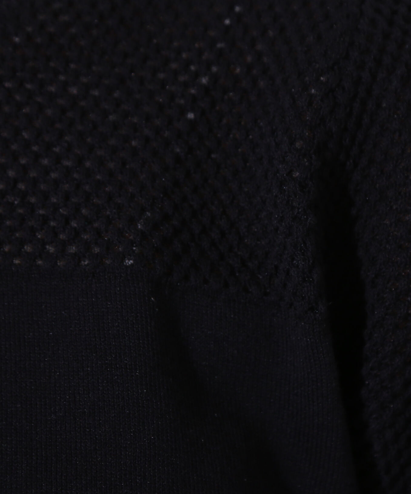  「メッシュ切替半袖ニット」|ニット・セーター|