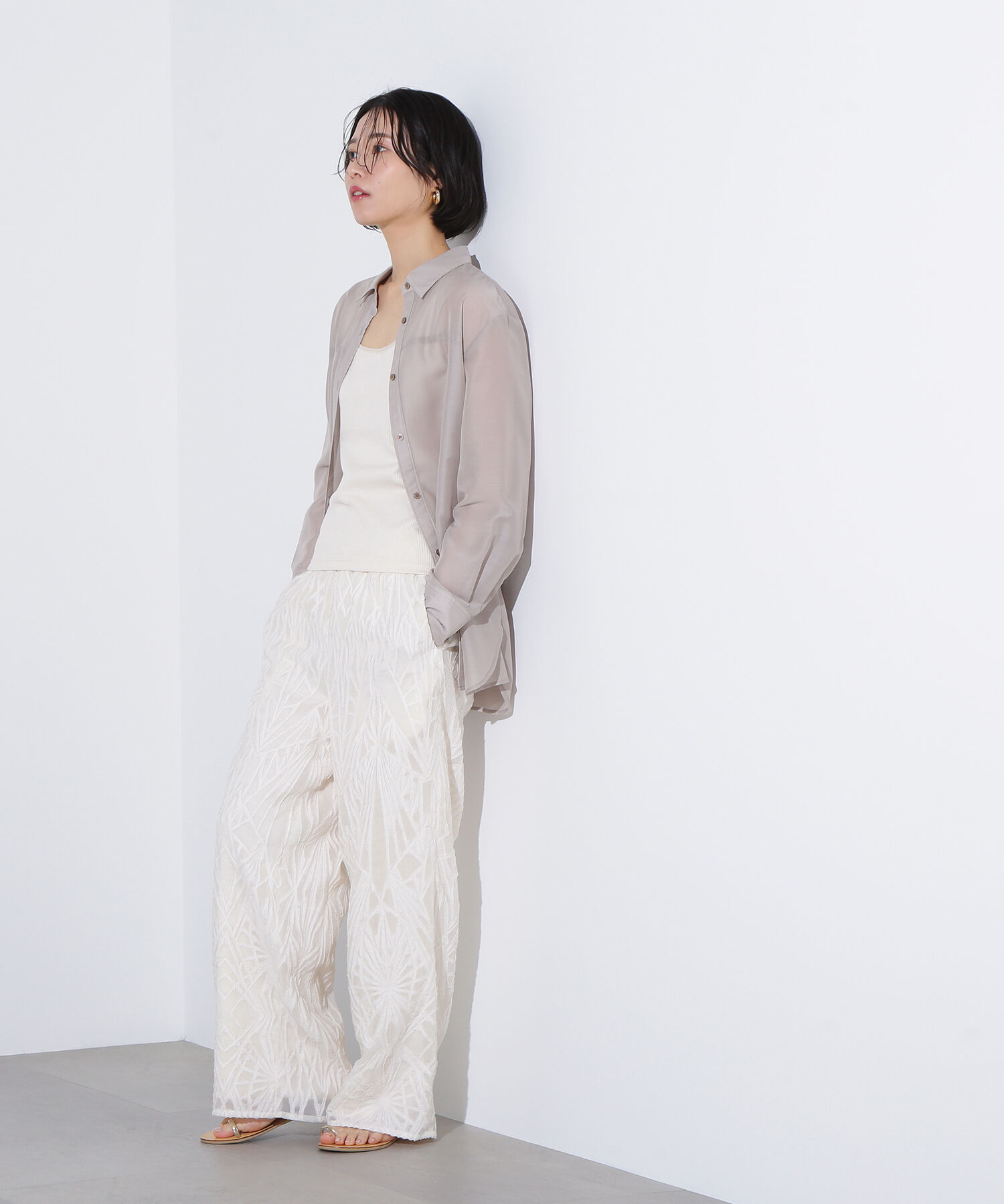  「シアーオーバーシャツ」|シャツ・ブラウス|