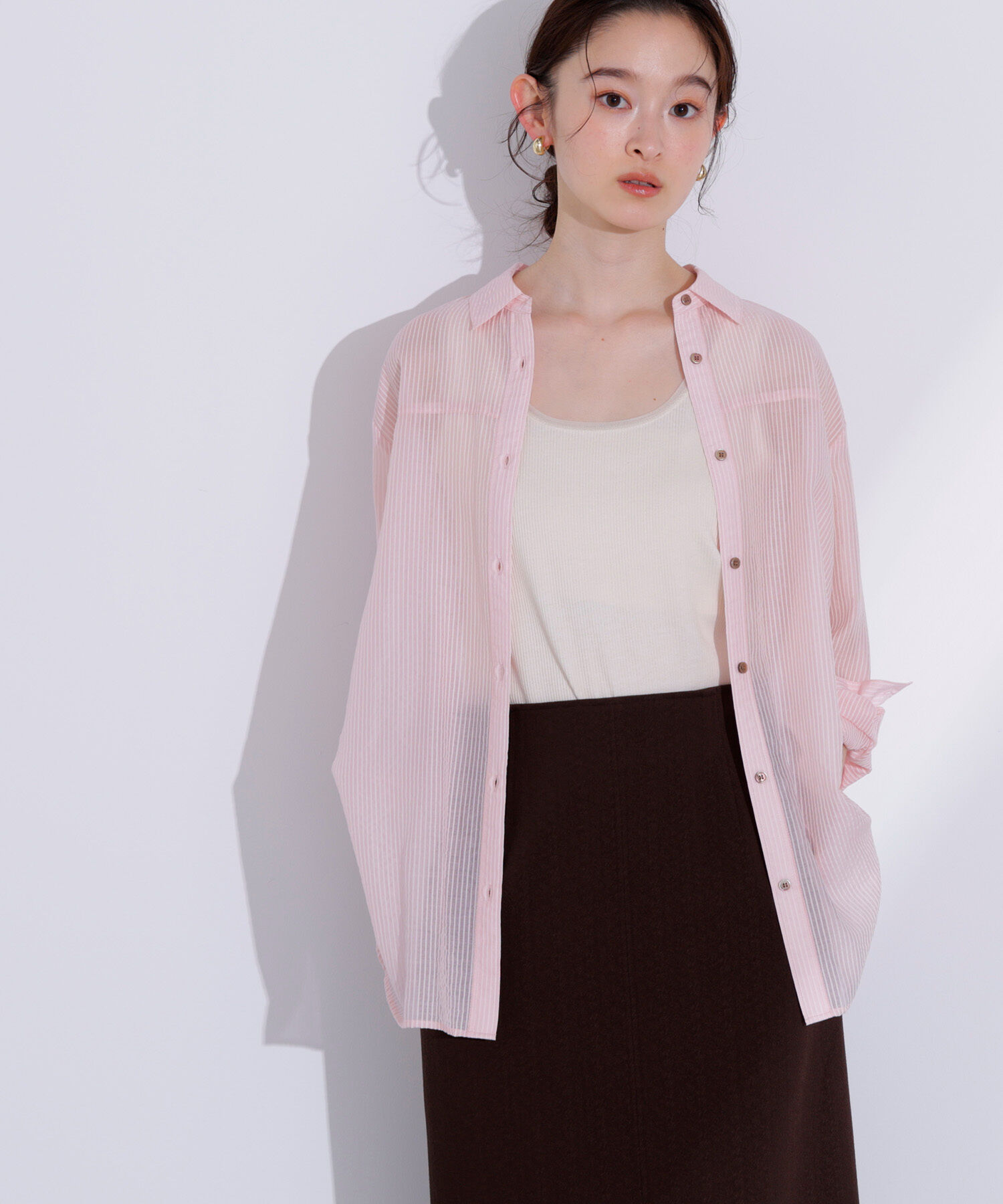  「シアーオーバーシャツ」|シャツ・ブラウス|