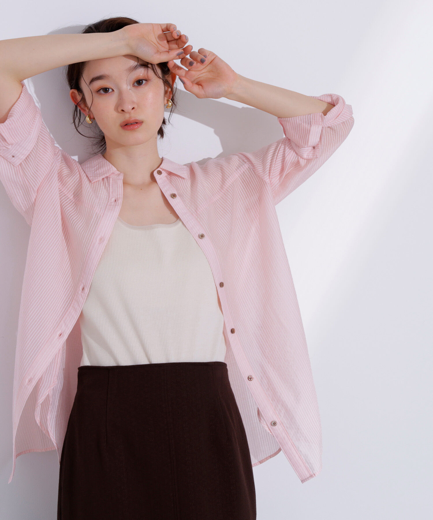  「シアーオーバーシャツ」|シャツ・ブラウス|