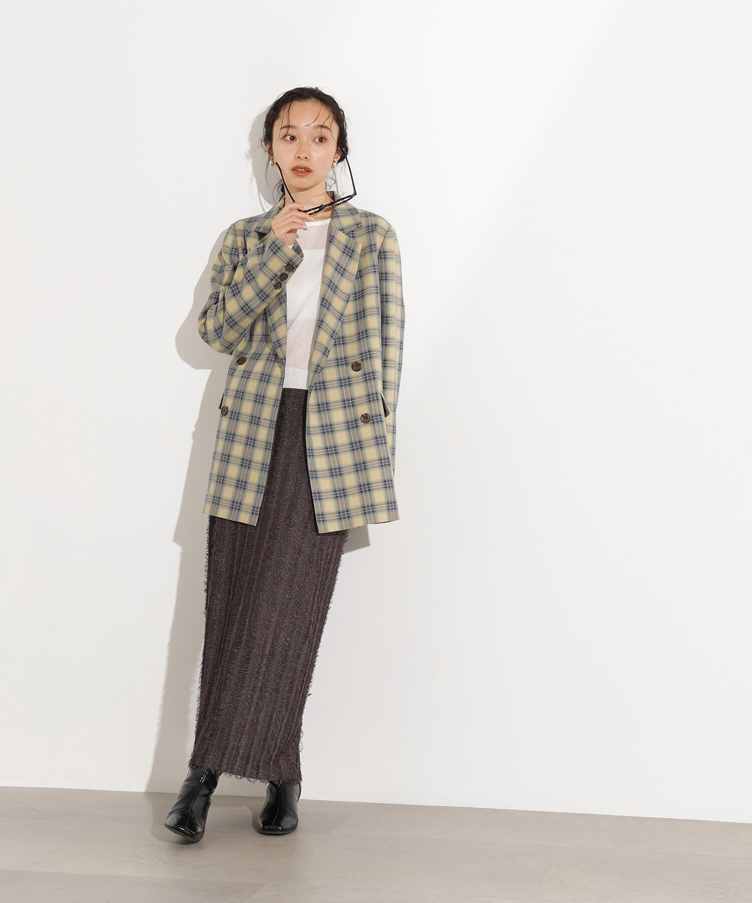  「フリンジニットスカート」|スカート|