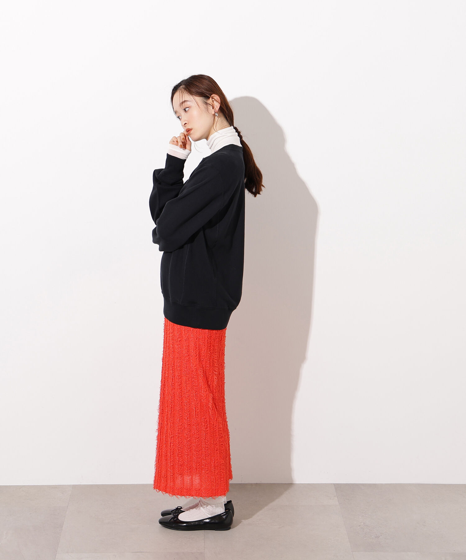  「フリンジニットスカート」|スカート|