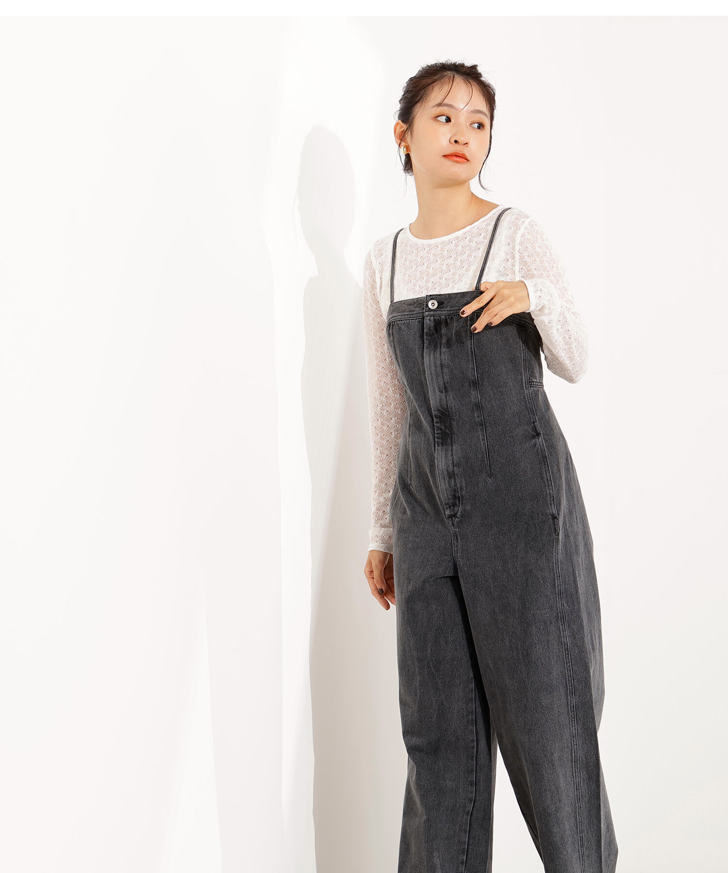  「デニムベアサロペット」|ワンピース|