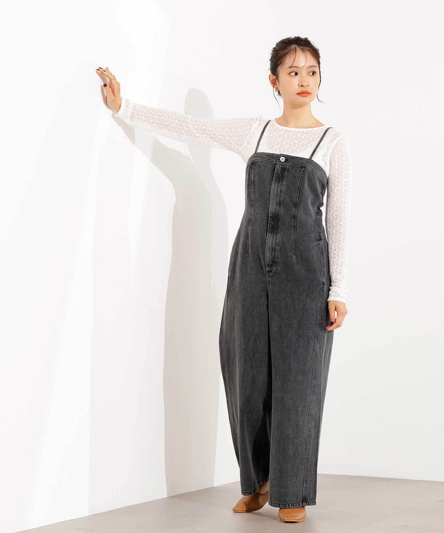  「デニムベアサロペット」|ワンピース|