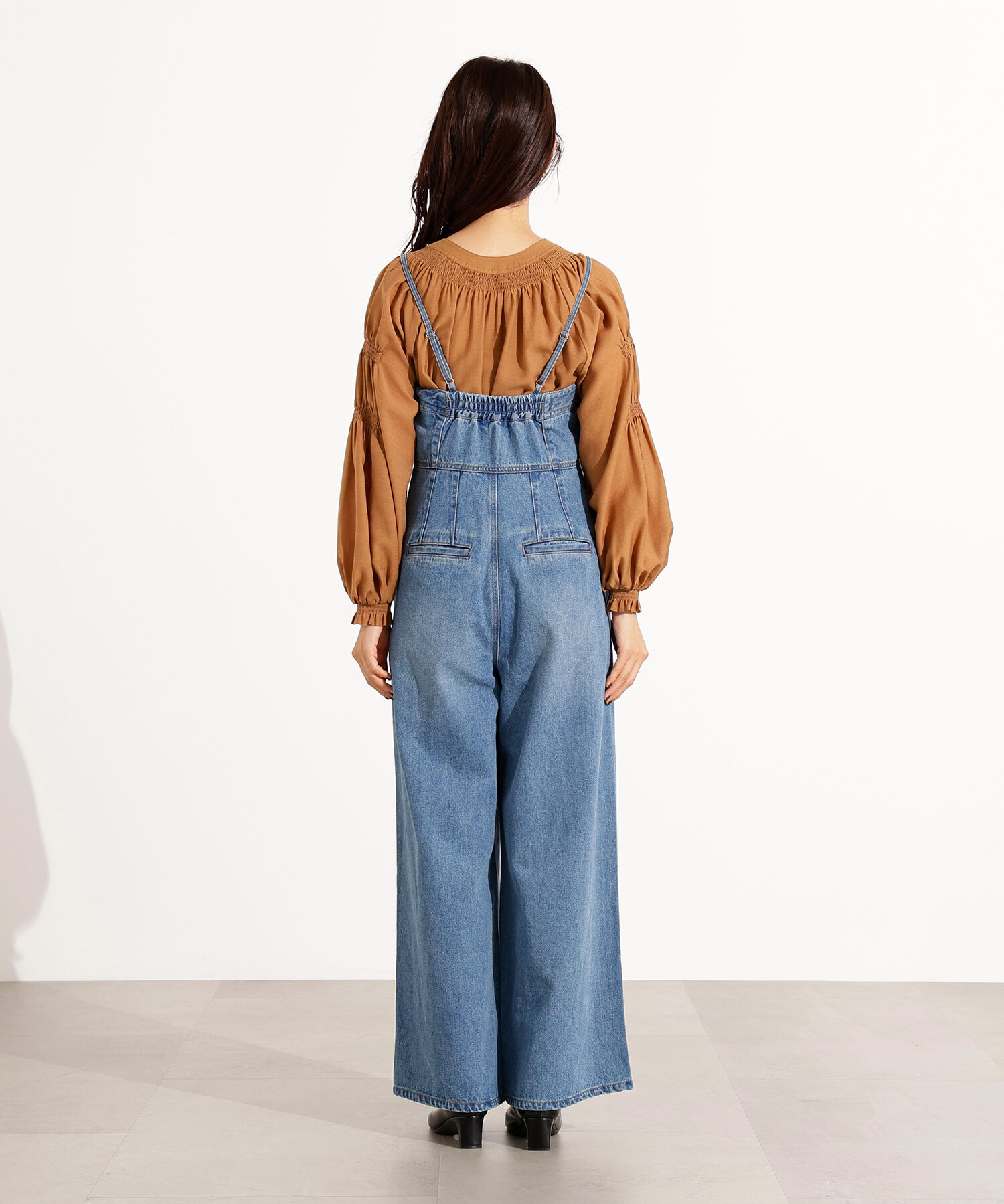  「デニムベアサロペット」|ワンピース|