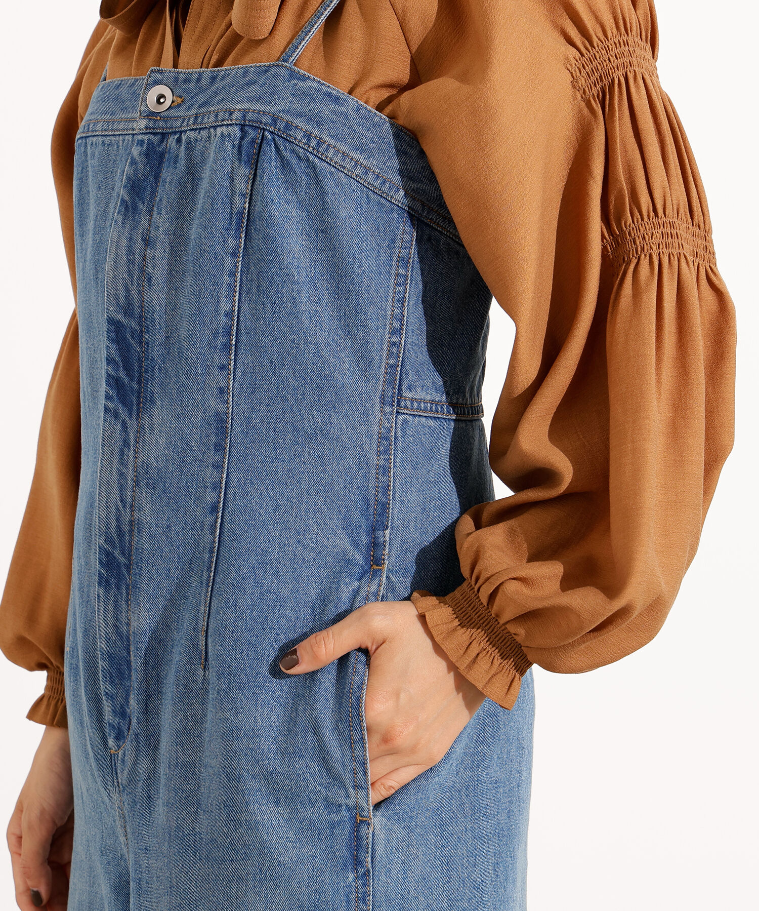  「デニムベアサロペット」|ワンピース|