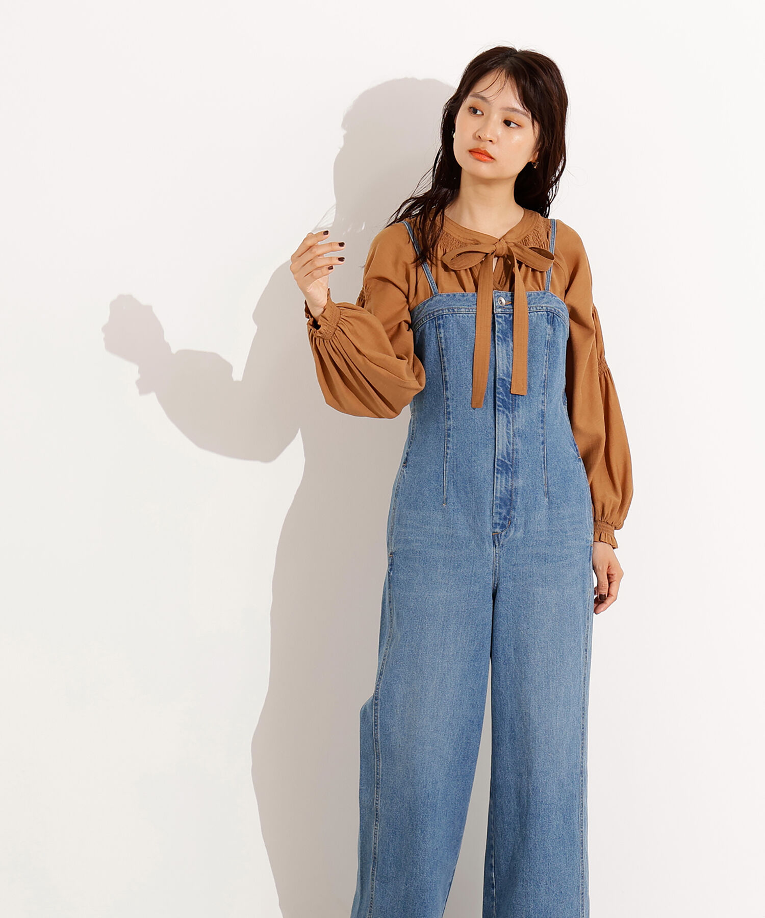  「デニムベアサロペット」|ワンピース|