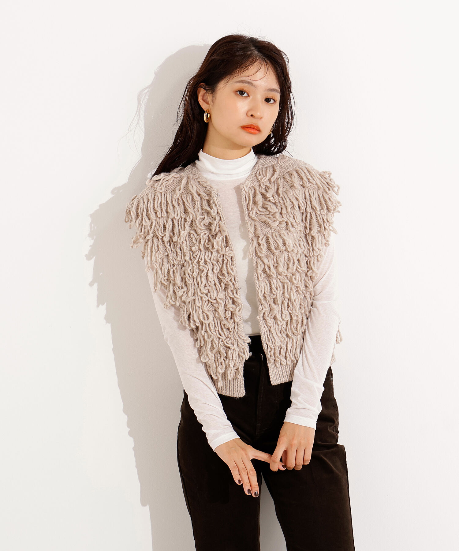  「ループニットベスト」|ニット・セーター|