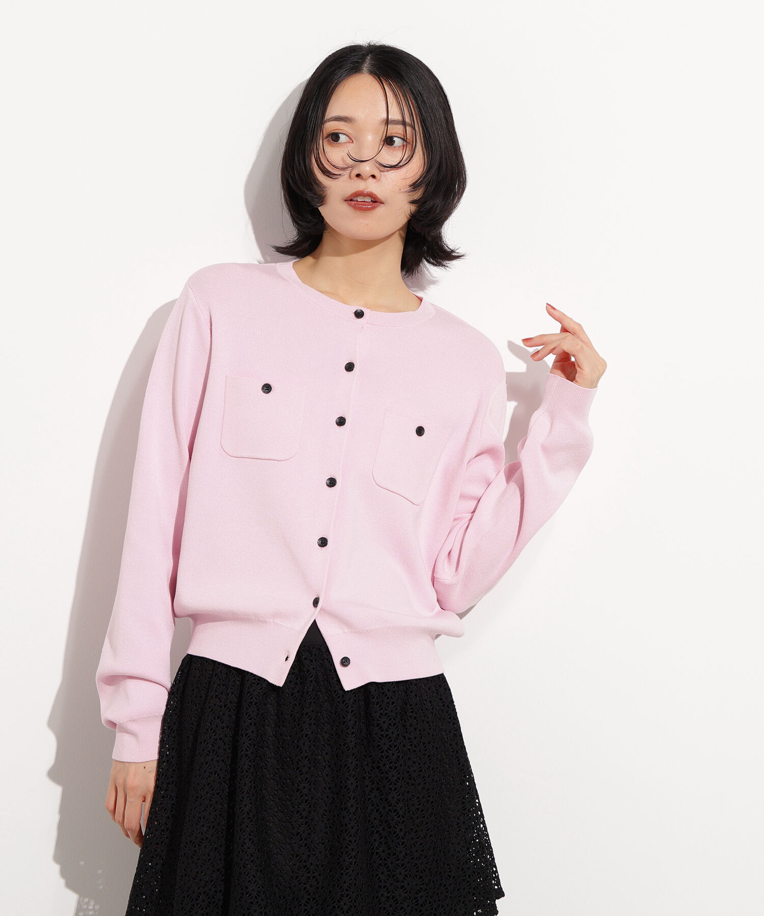  「ベーシックポケットカーディガン」|ニット・セーター|