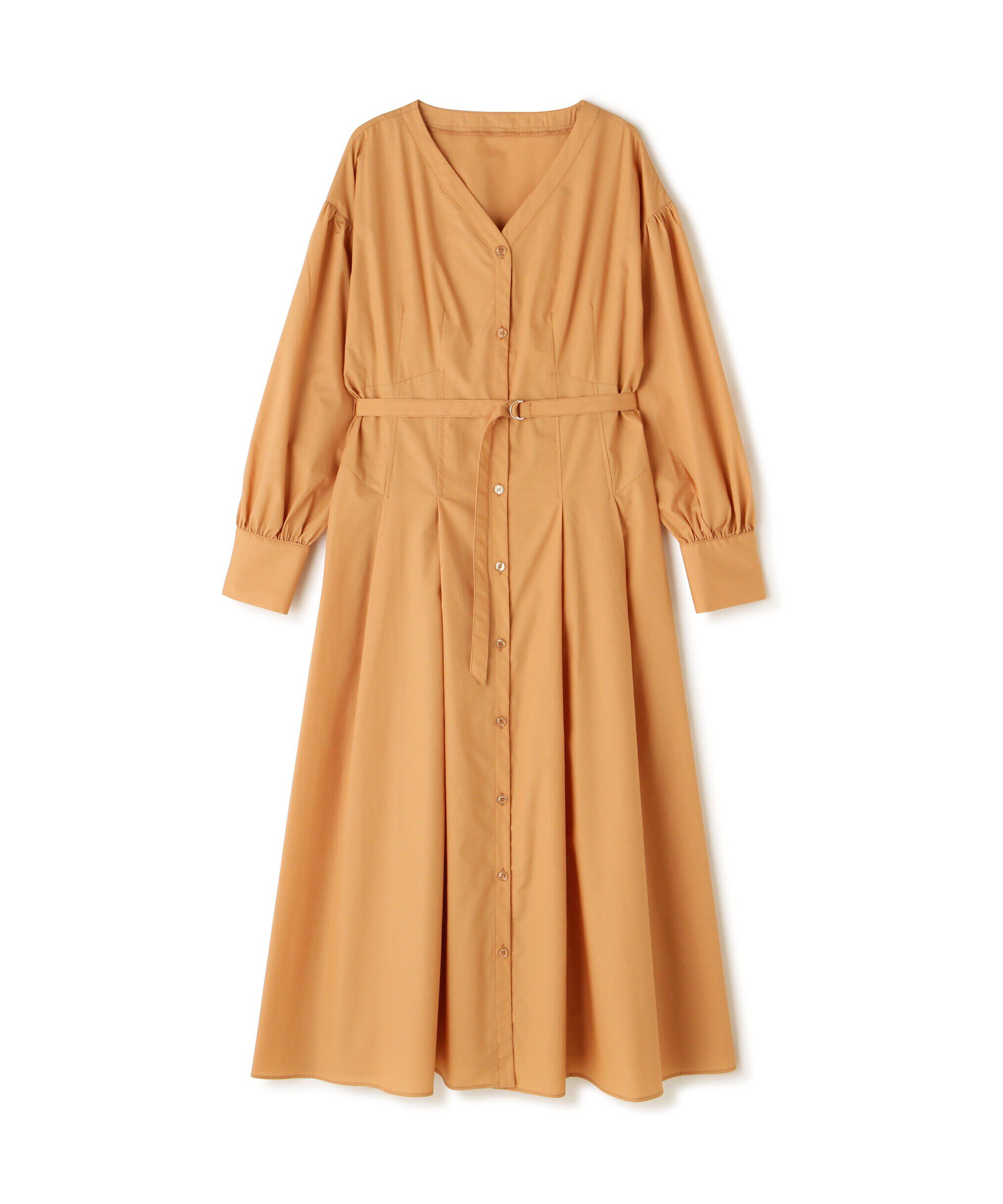  「タックフレアシャツワンピース」|ワンピース|