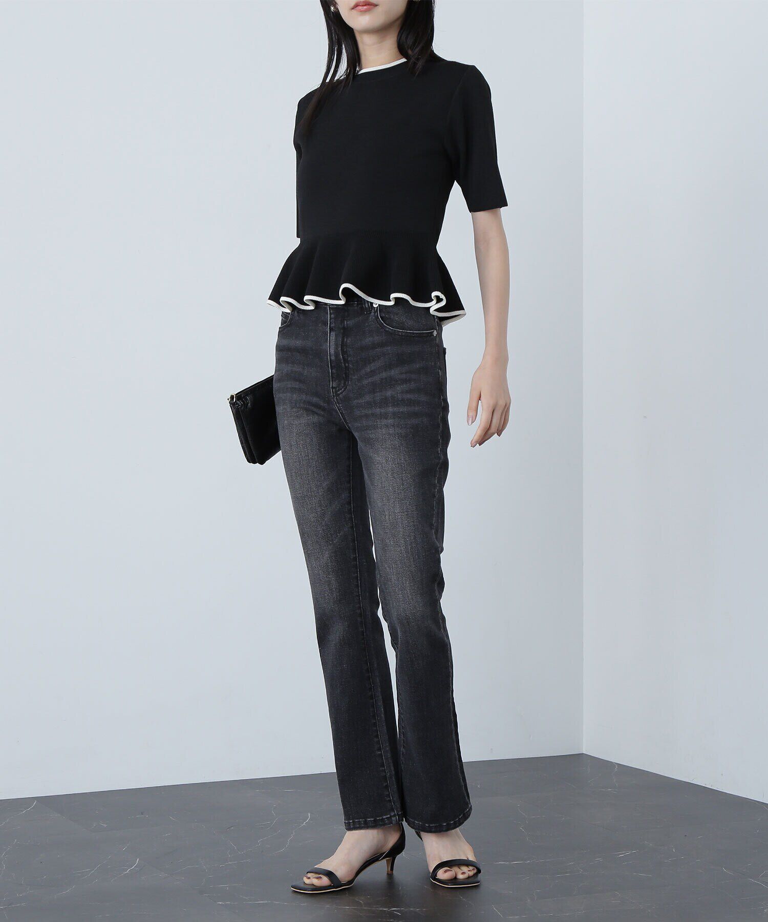  「スリムフレアデニムパンツ」|その他|