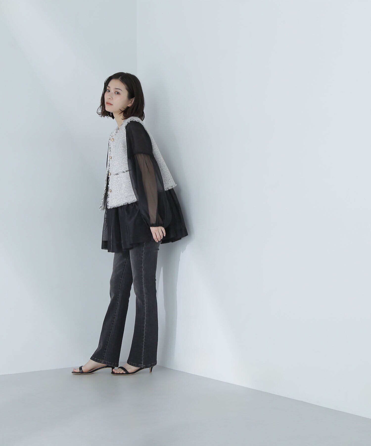  「スリムフレアデニムパンツ」|その他|