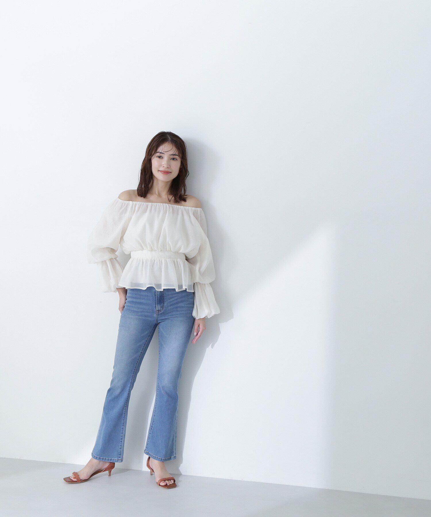  「スリムフレアデニムパンツ」|その他|