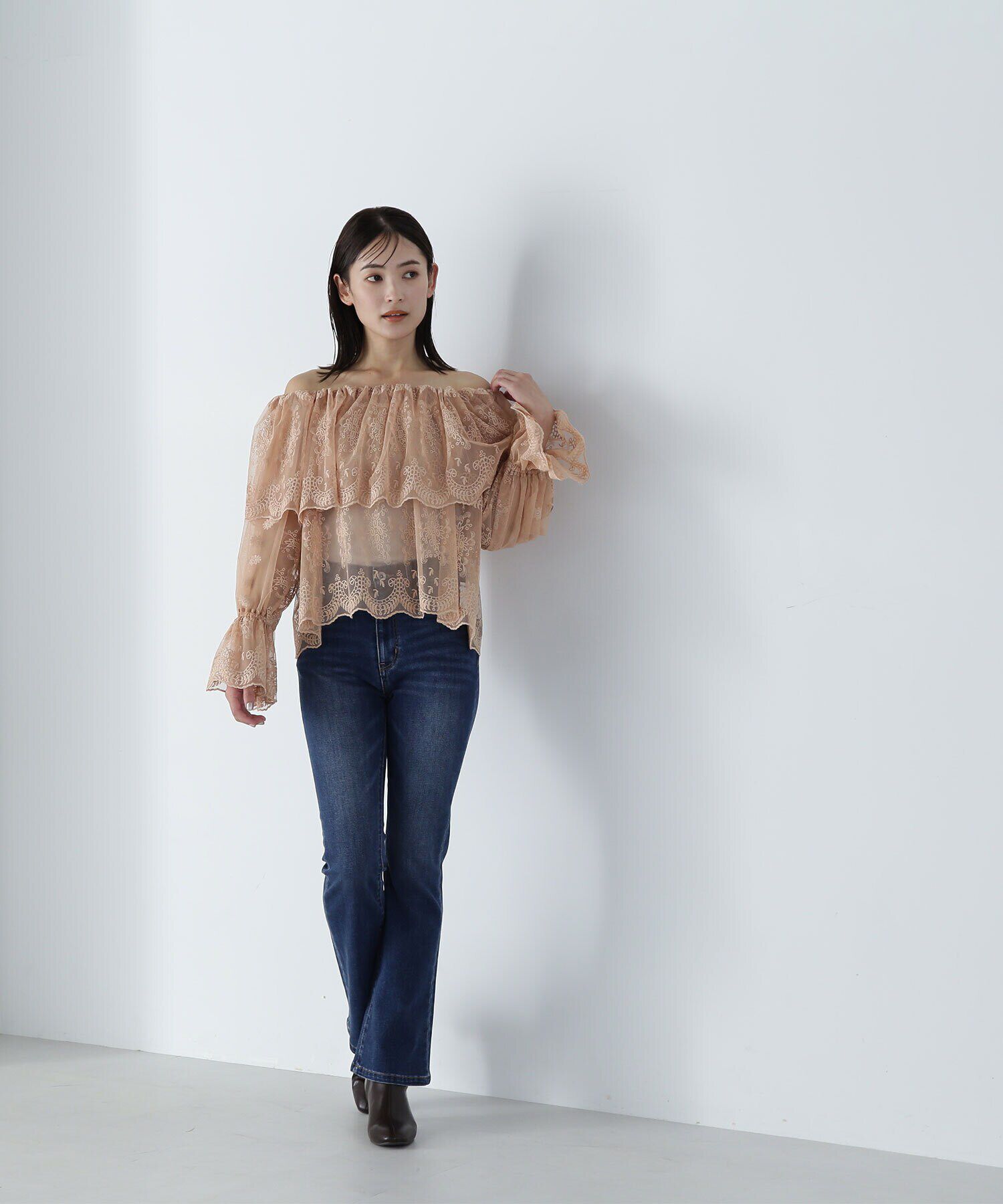  「スリムフレアデニムパンツ」|その他|