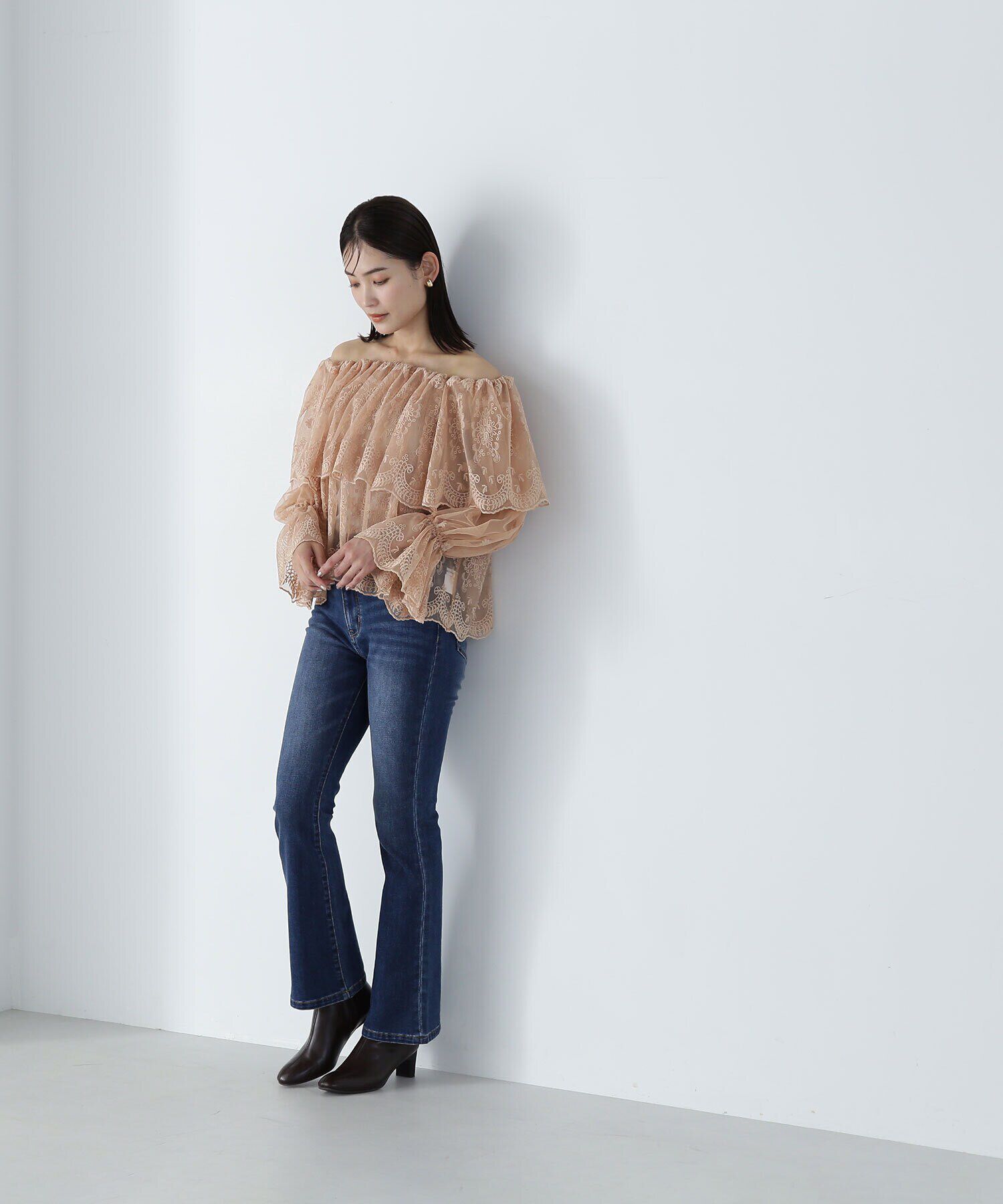  「スリムフレアデニムパンツ」|その他|