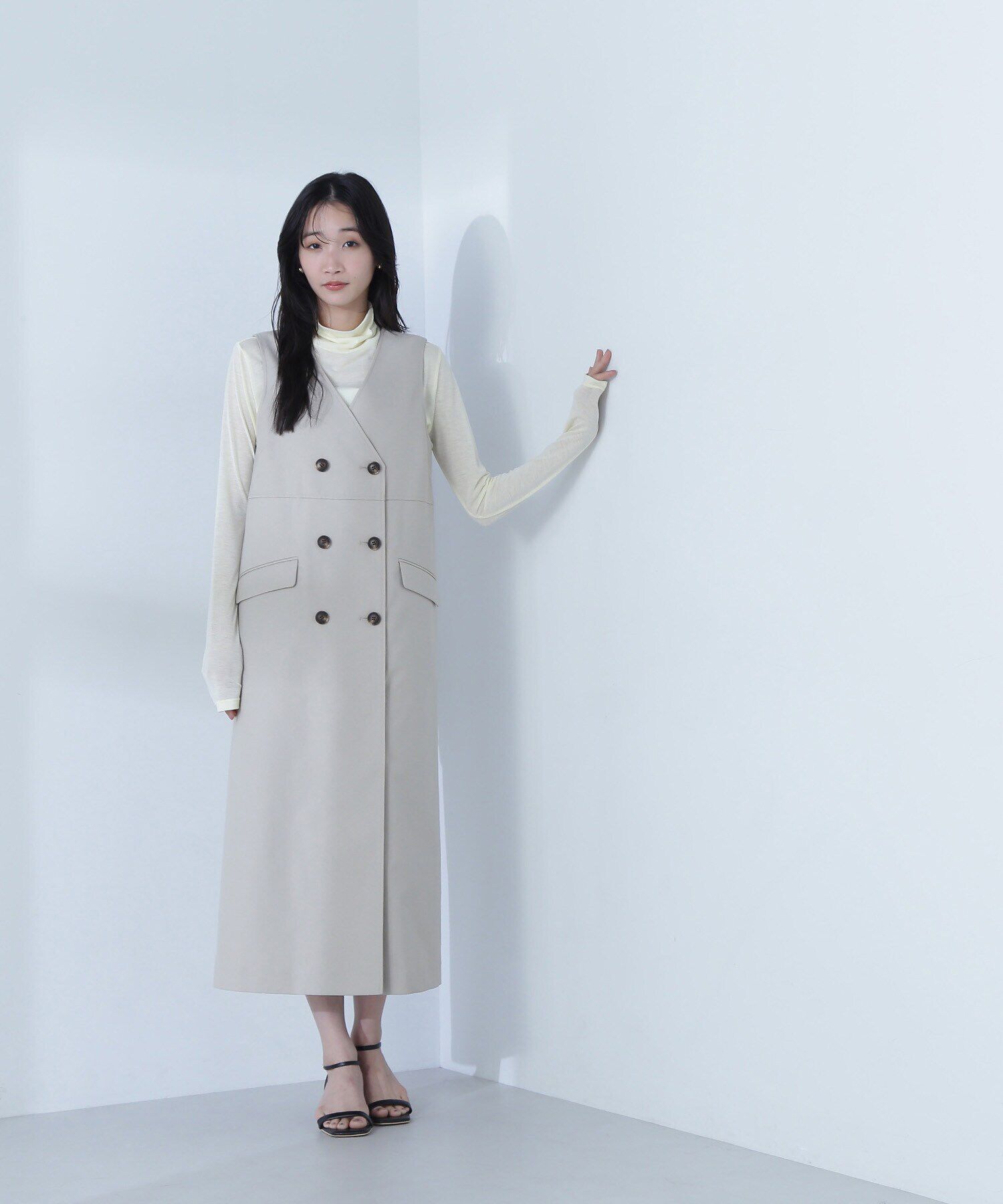  「ハイネックシアーカットソー」|Tシャツ・カットソー|