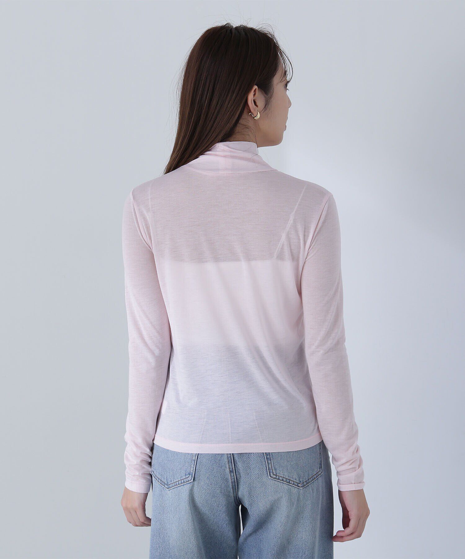  「ハイネックシアーカットソー」|Tシャツ・カットソー|