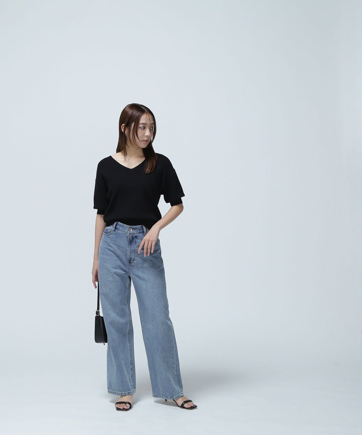  「総針ベーシックシリーズ Vネックニット」|ニット・セーター|