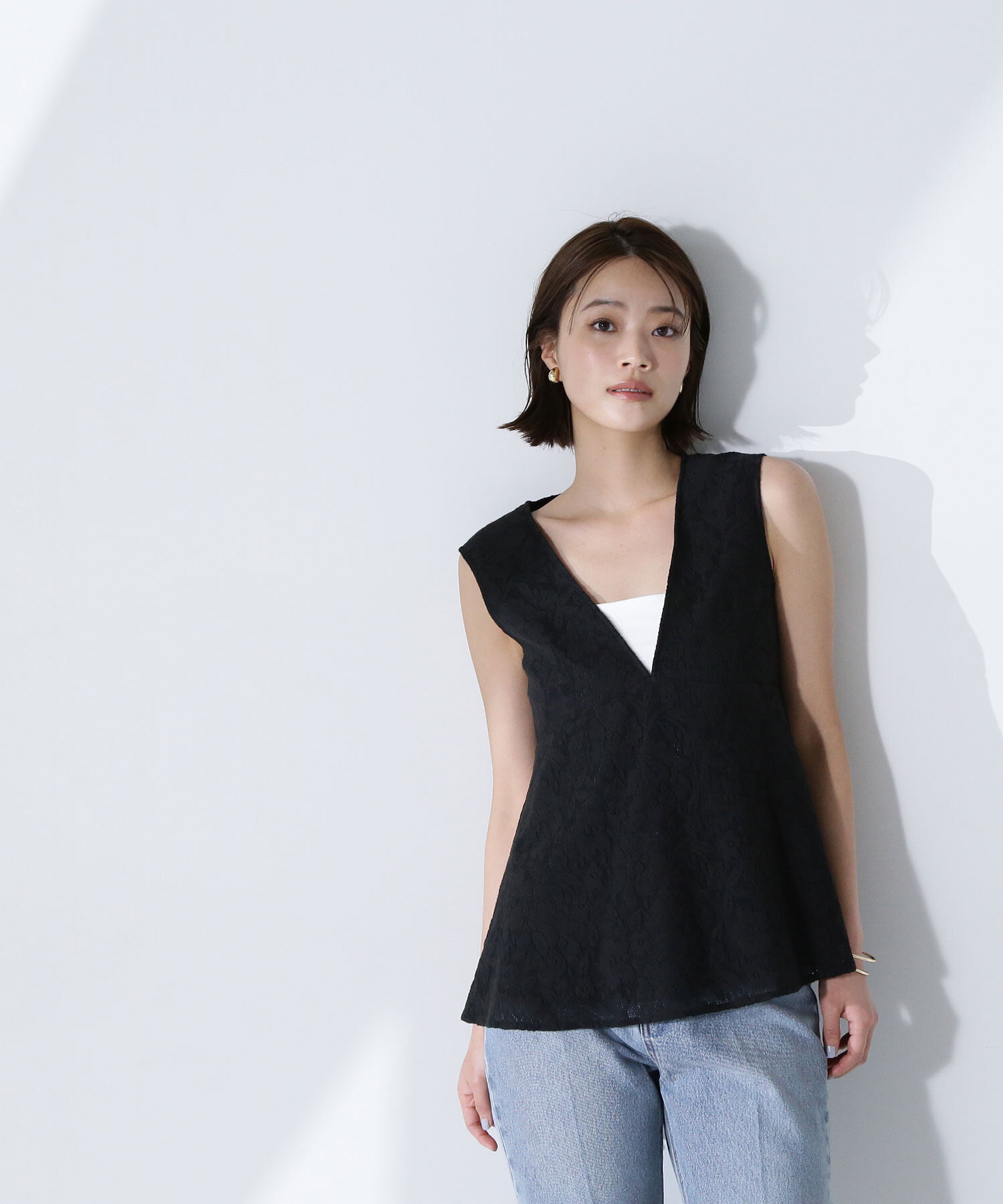  「ペプラムレースセットアップ」|ワンピース|