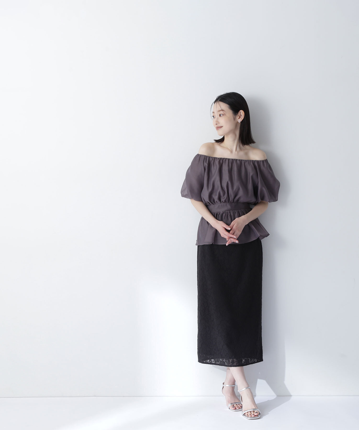  「ペプラムレースセットアップ」|ワンピース|