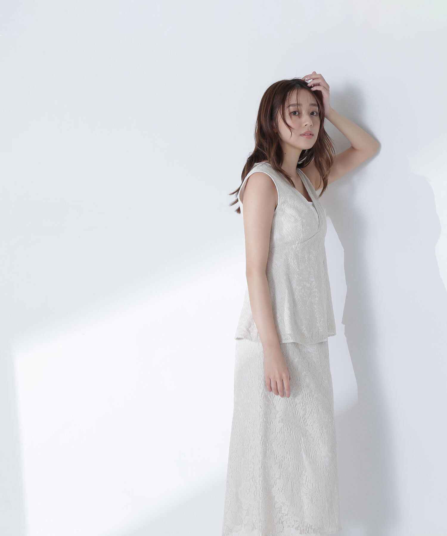  「ペプラムレースセットアップ」|ワンピース|