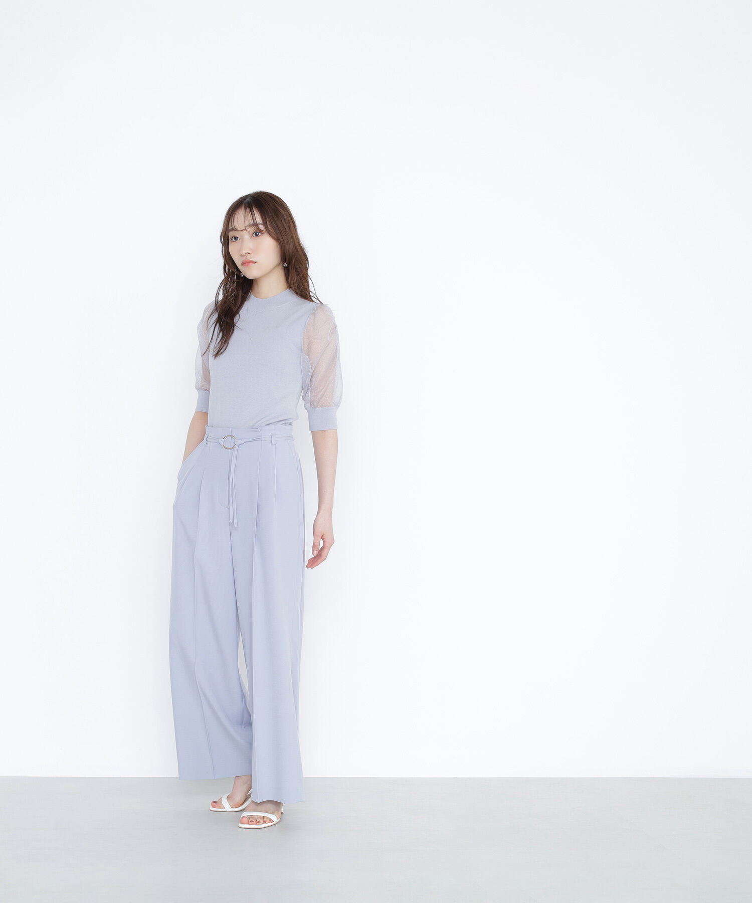  「ダブルベルトワイドパンツ」|その他|