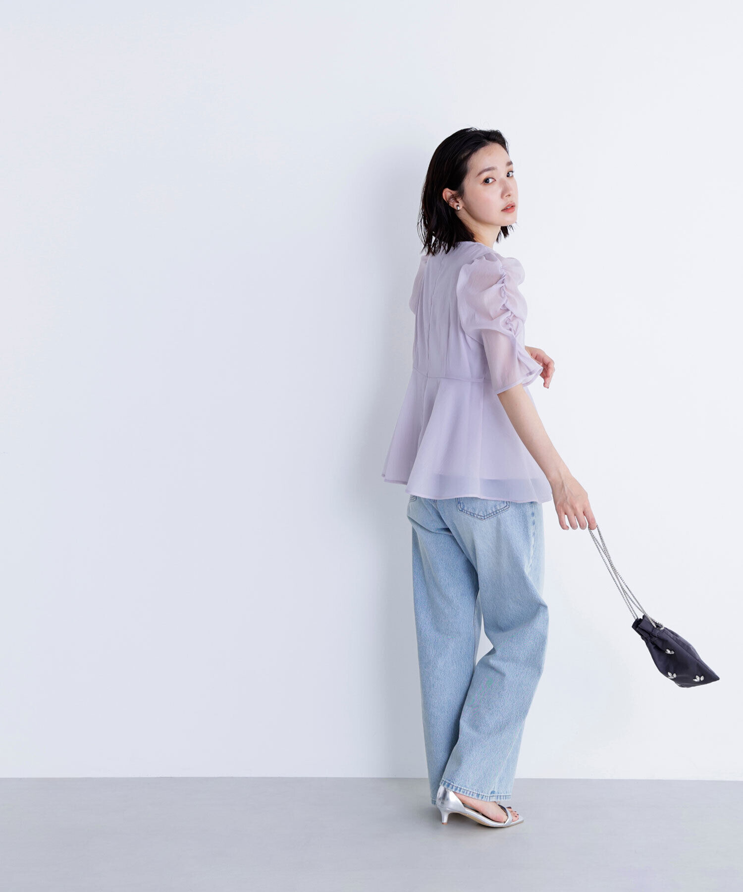  「シアーペプラムブラウス」|シャツ・ブラウス|