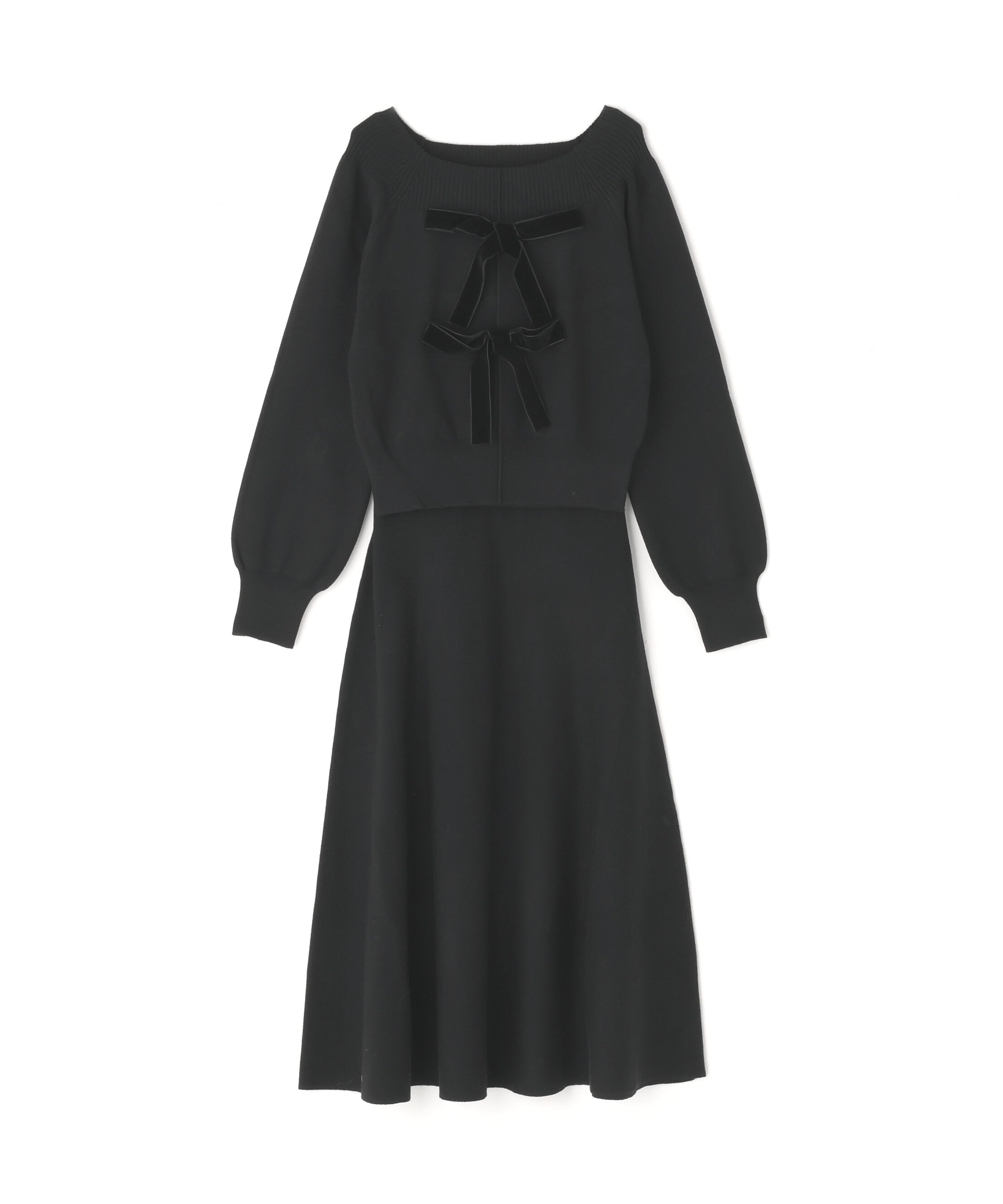  「ベロアリボンニットセットアップ」|ワンピース|