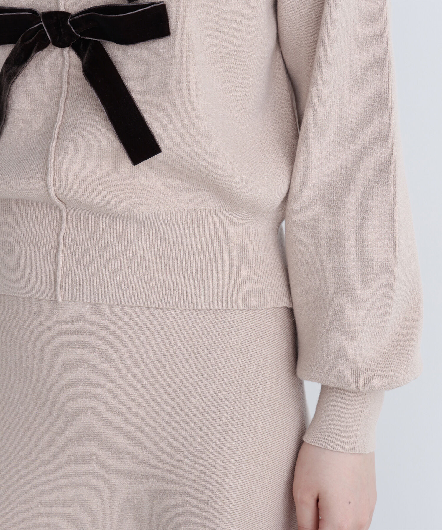  「ベロアリボンニットセットアップ」|ワンピース|