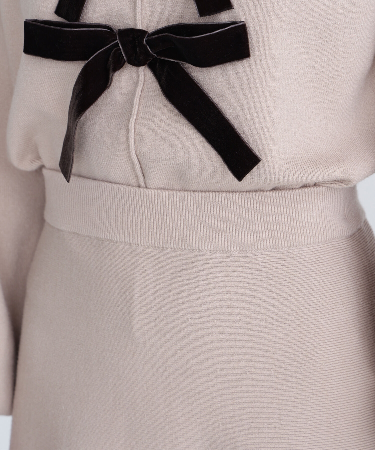  「ベロアリボンニットセットアップ」|ワンピース|