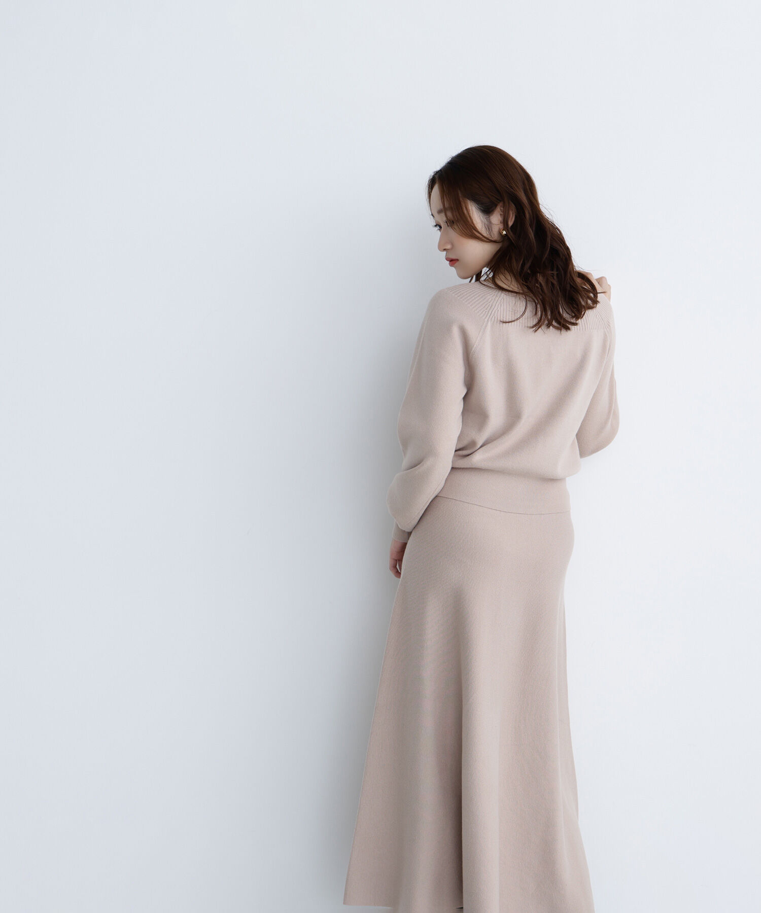  「ベロアリボンニットセットアップ」|ワンピース|