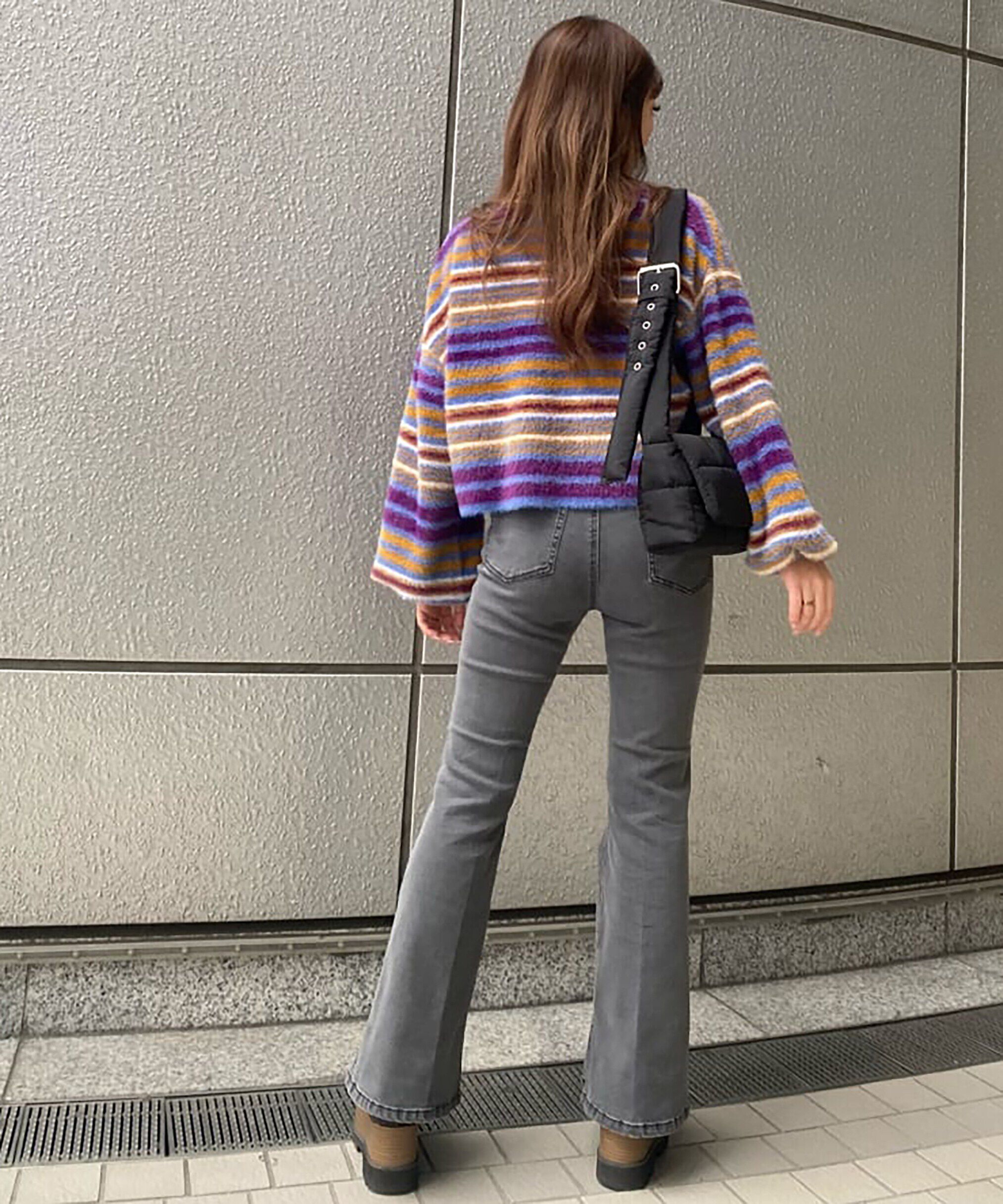  「[Sシリーズ対応商品]内スリットベルボトムデニムパンツ」|その他|