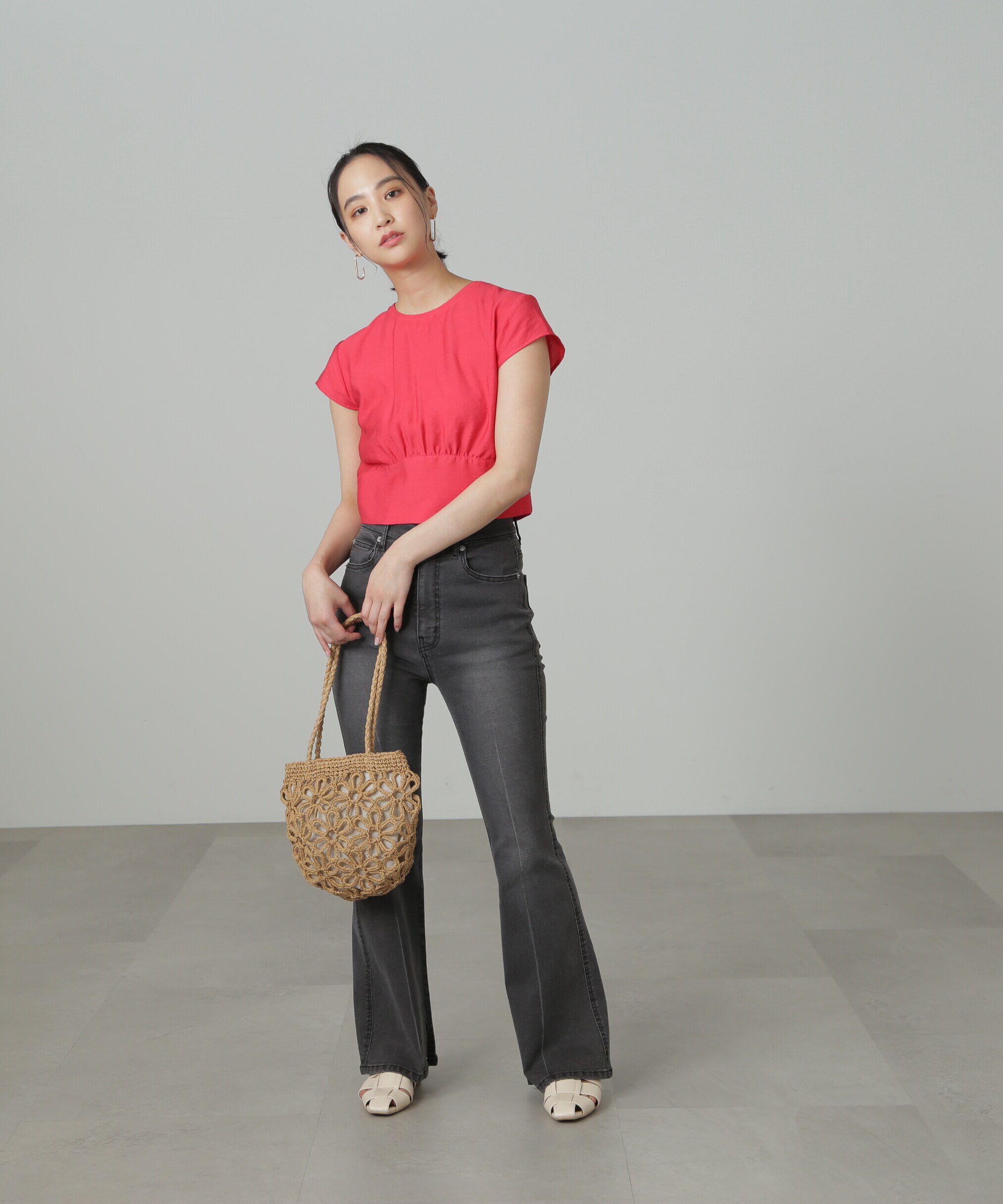  「[Sシリーズ対応商品]内スリットベルボトムデニムパンツ」|その他|