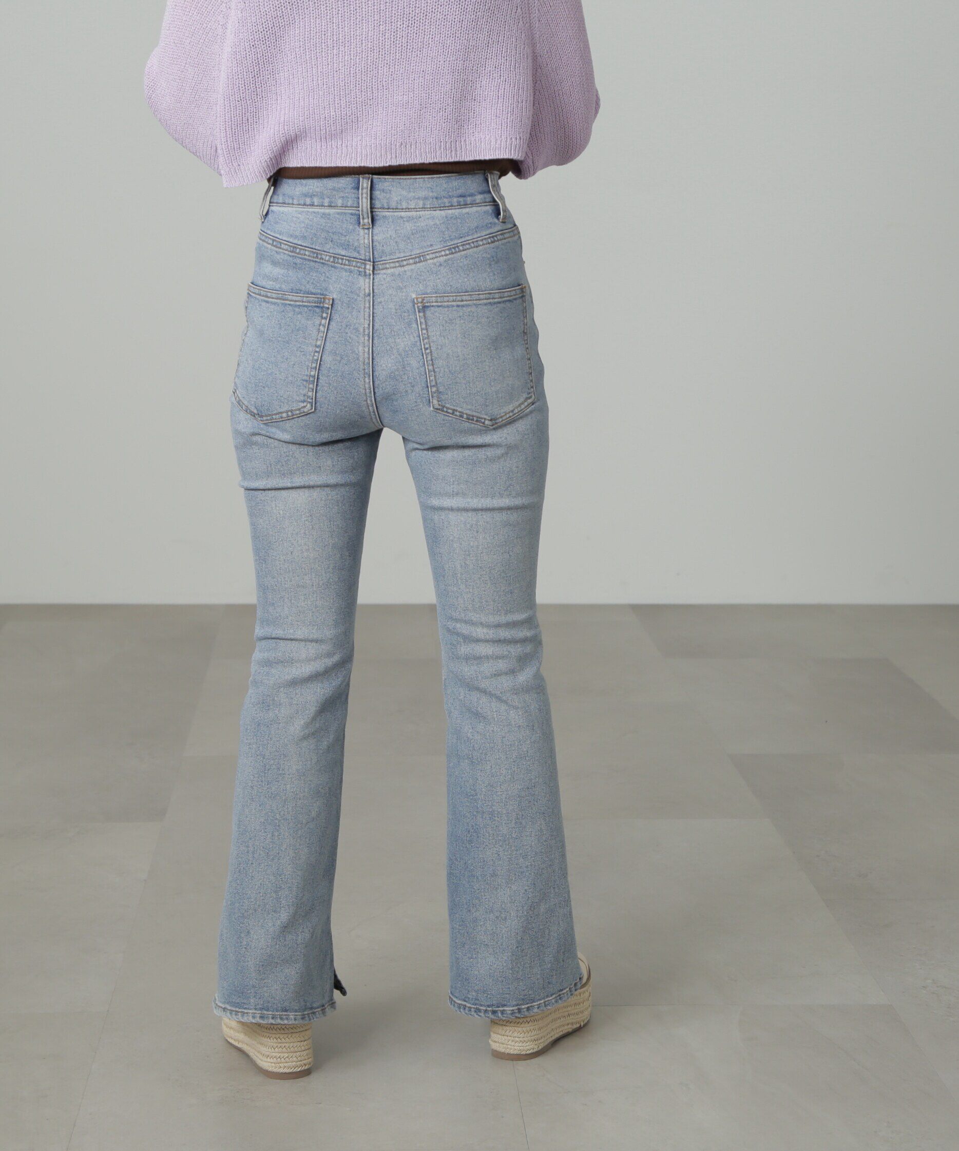  「[Sシリーズ対応商品]内スリットベルボトムデニムパンツ」|その他|