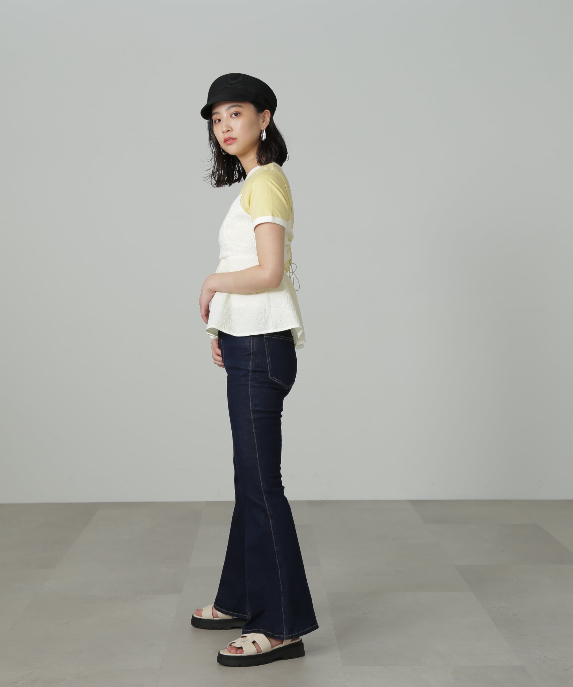  「[Sシリーズ対応商品]内スリットベルボトムデニムパンツ」|その他|