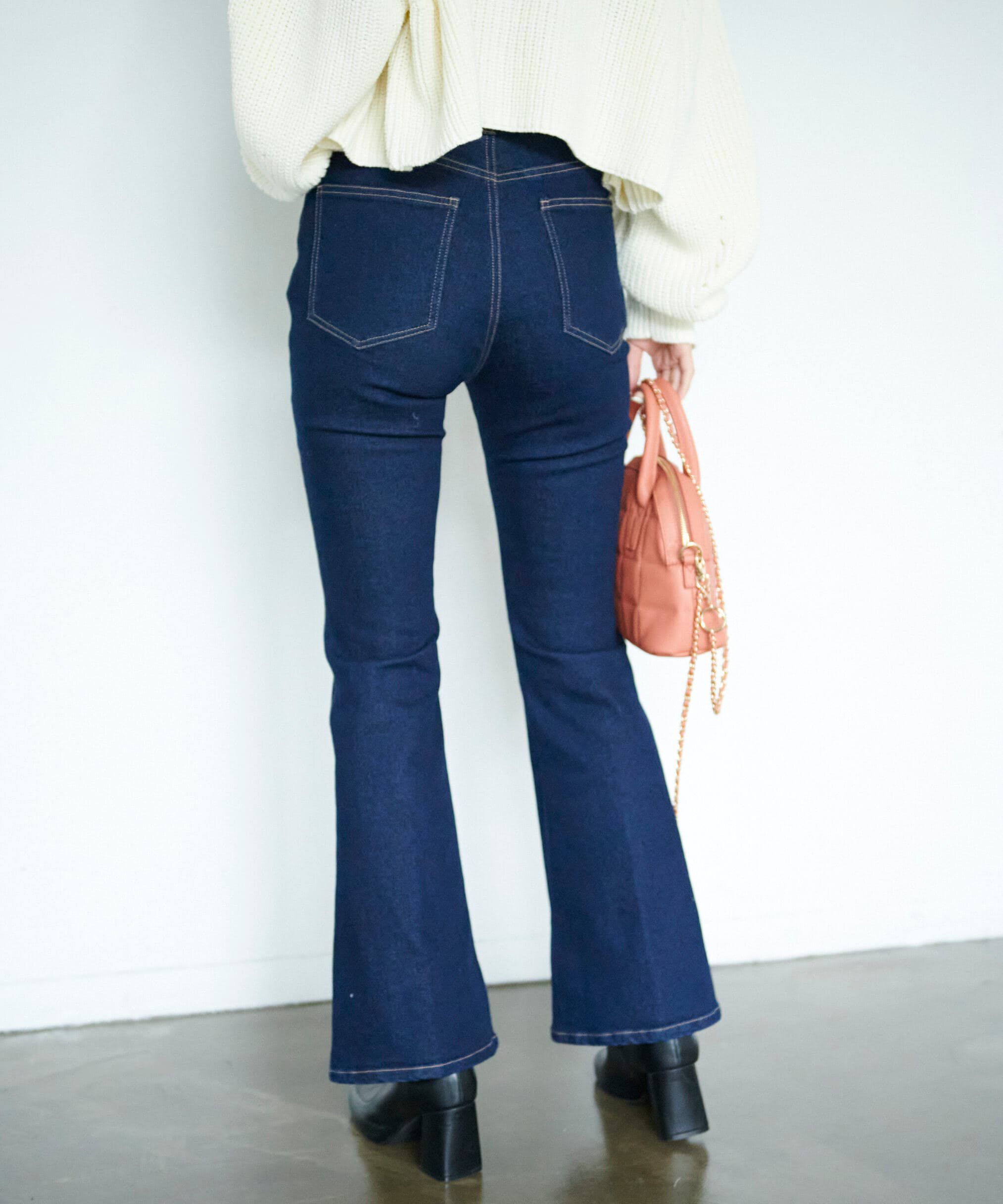  「[Sシリーズ対応商品]内スリットベルボトムデニムパンツ」|その他|