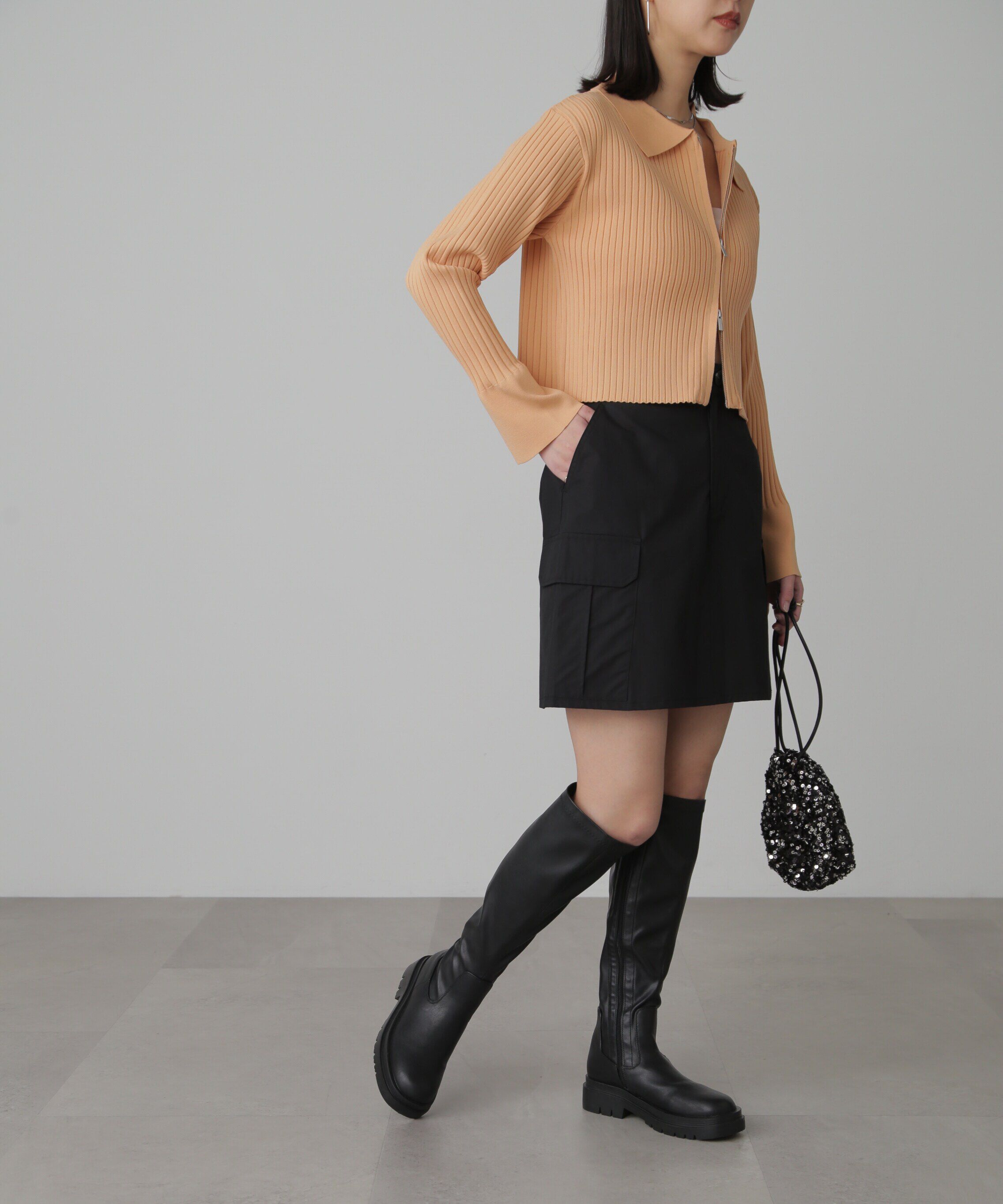  「コットンカーゴミニスカート」|スカート|