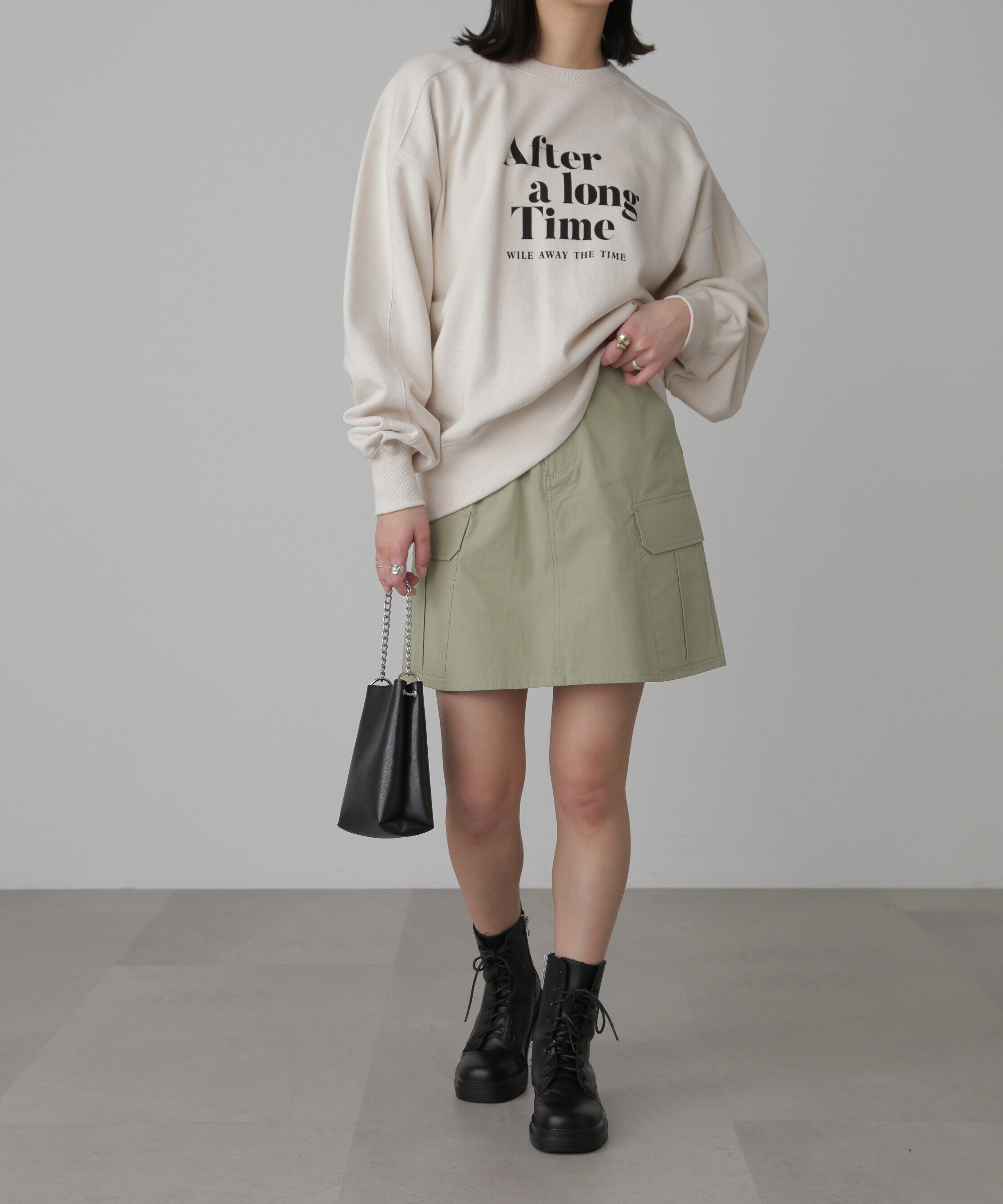  「コットンカーゴミニスカート」|スカート|