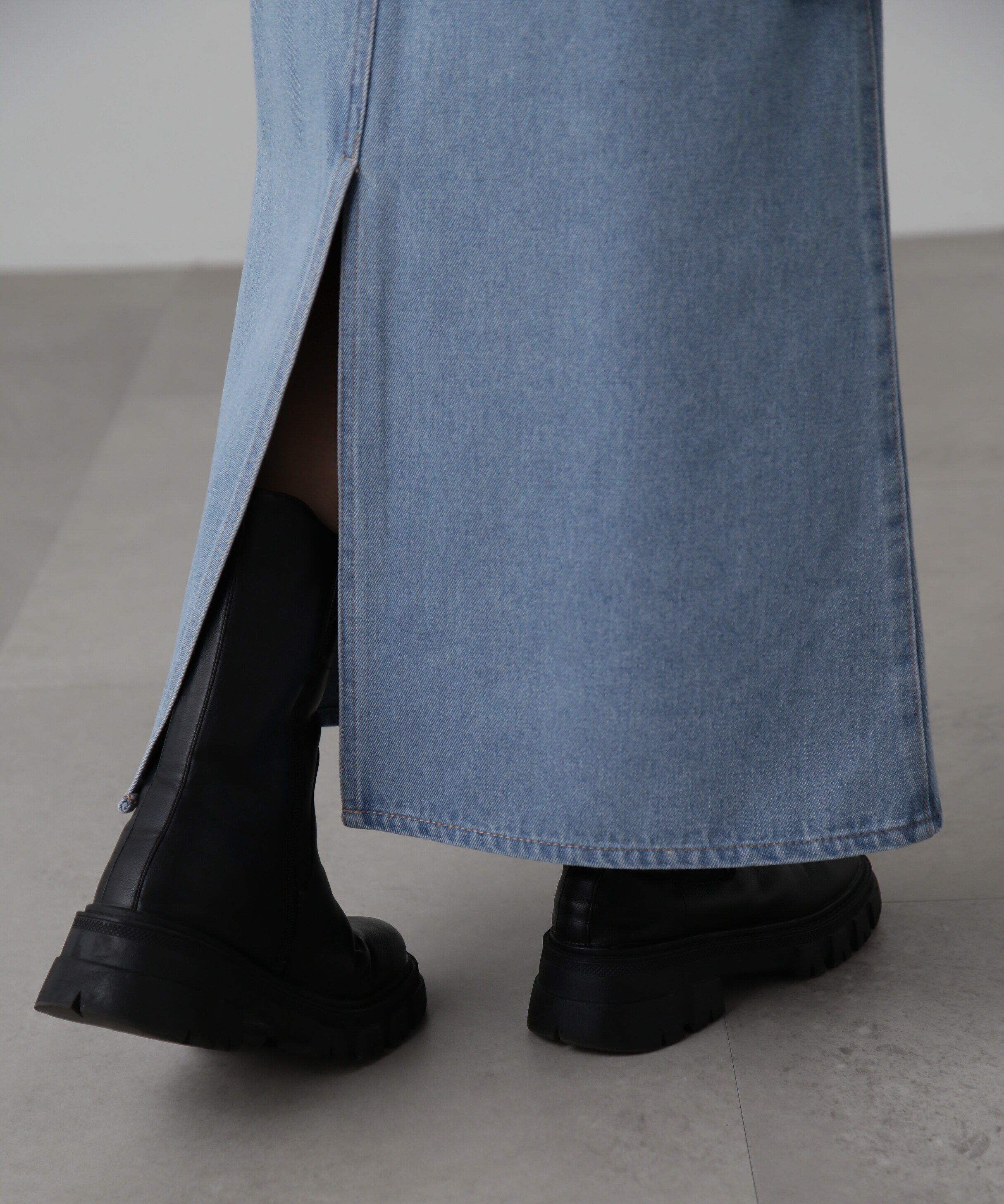  「[低身長サイズ/Sシリーズ]カーゴデニムナロースカート」|スカート|