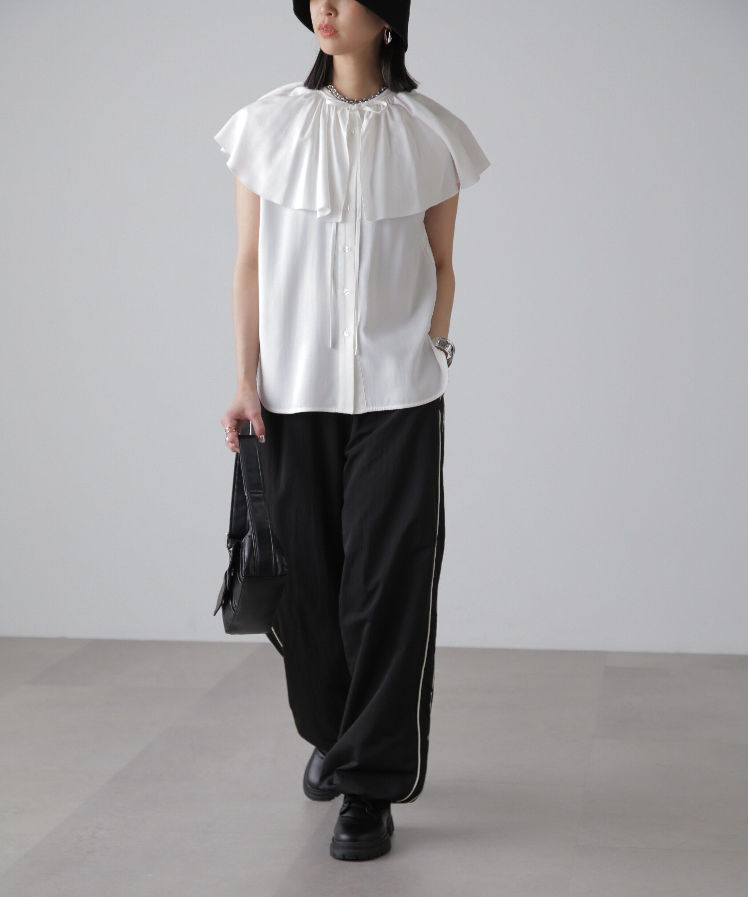  「マルチウェイフリルセットブラウス」|シャツ・ブラウス|