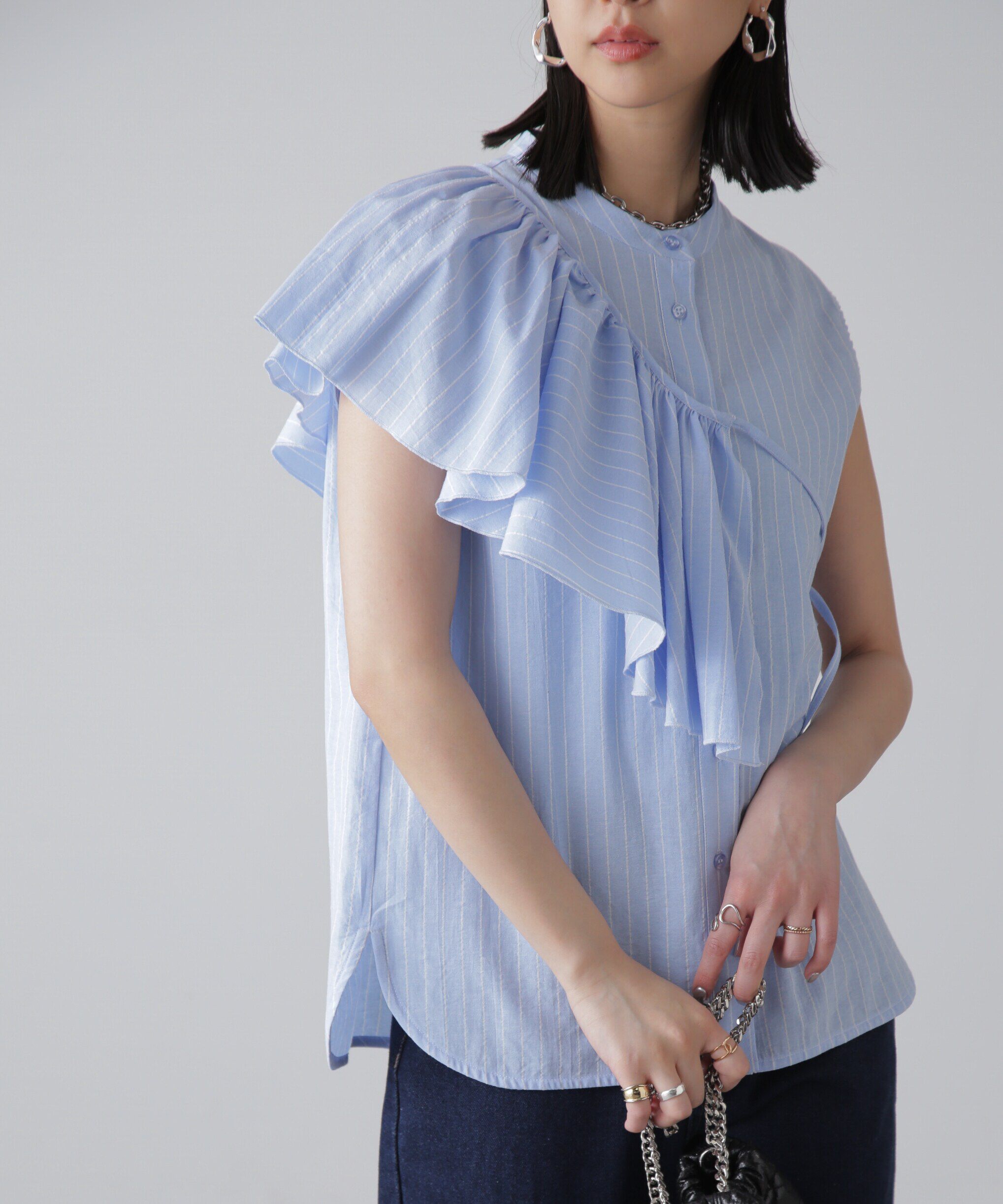  「マルチウェイフリルセットブラウス」|シャツ・ブラウス|サックススト 1