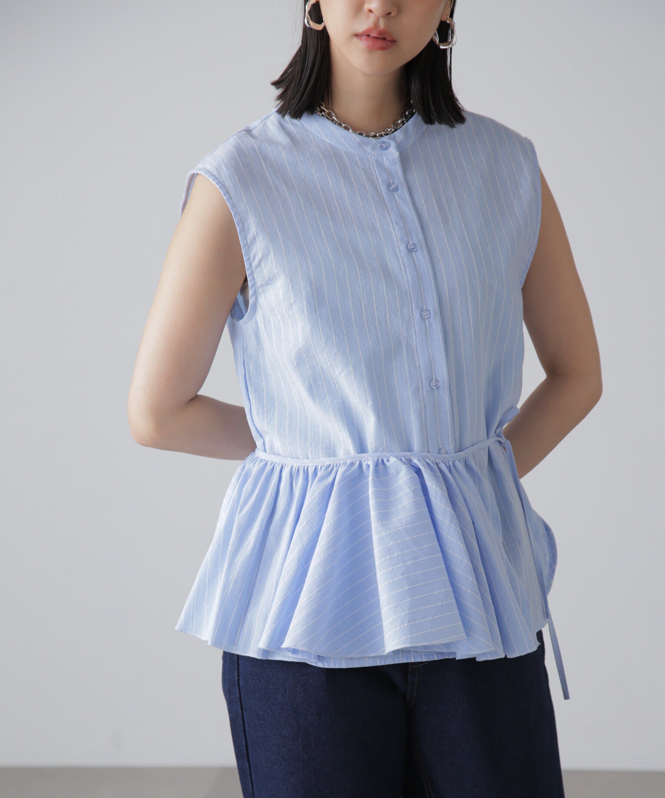  「マルチウェイフリルセットブラウス」|シャツ・ブラウス|