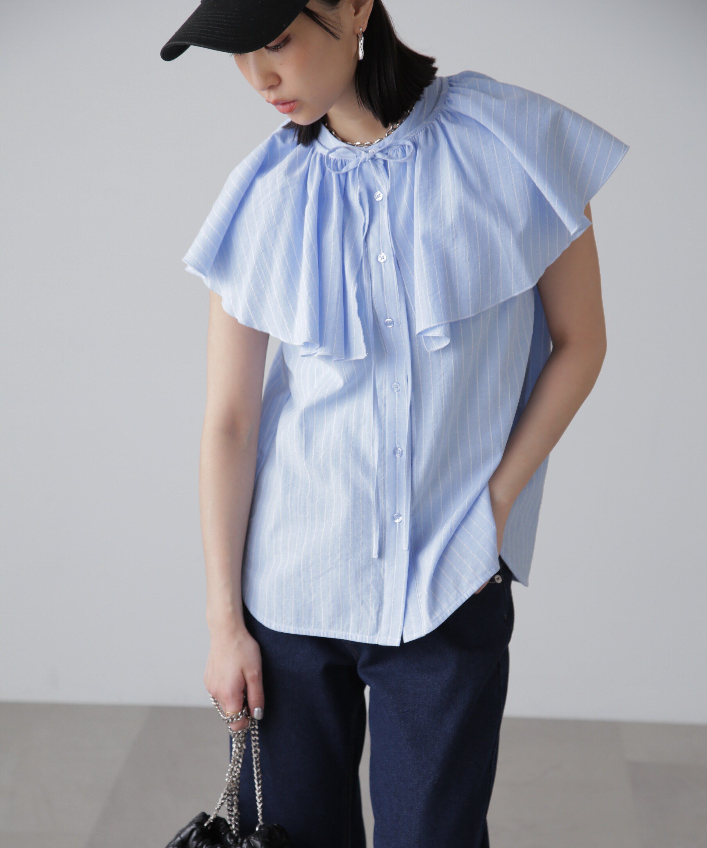  「マルチウェイフリルセットブラウス」|シャツ・ブラウス|