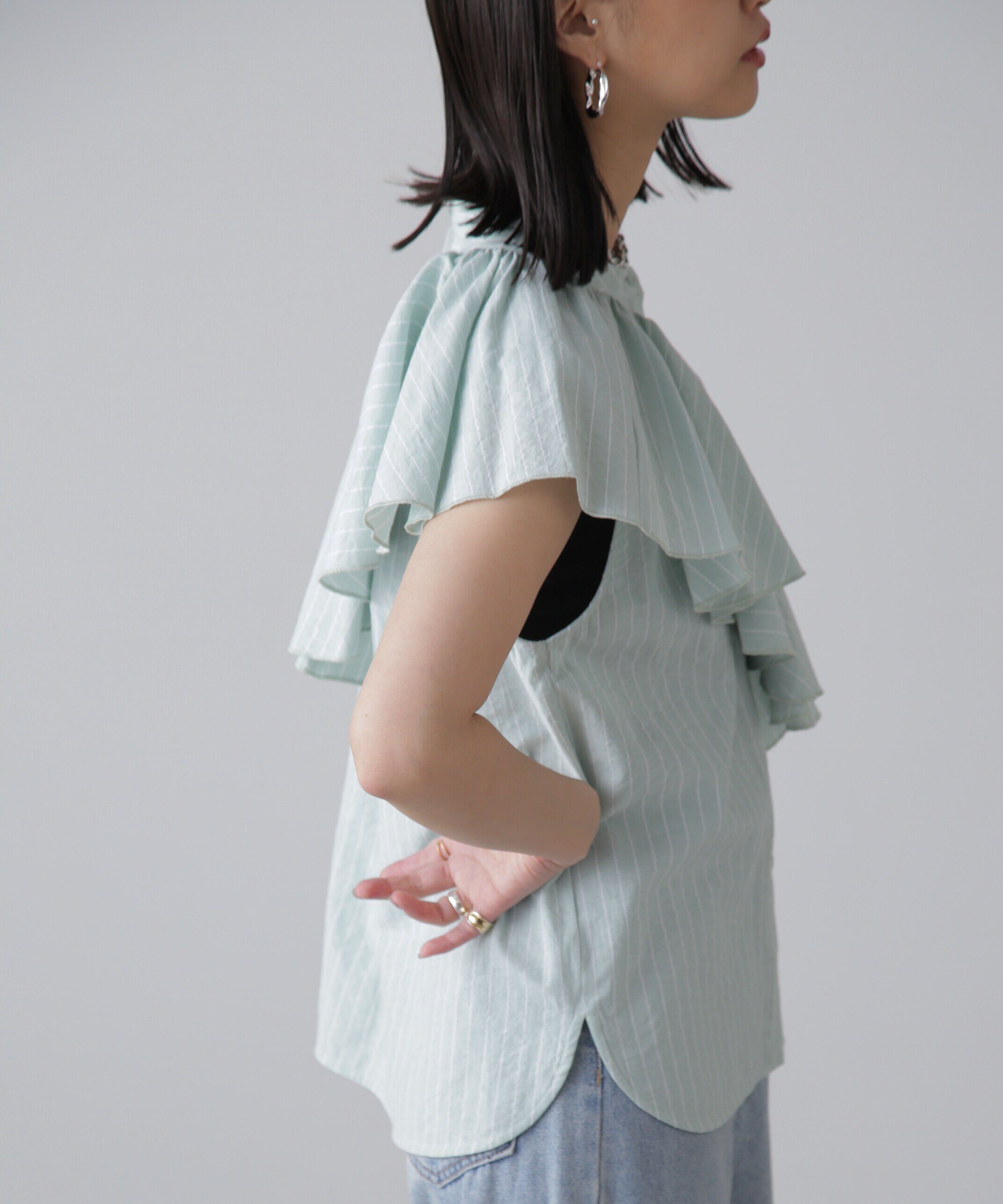  「マルチウェイフリルセットブラウス」|シャツ・ブラウス|