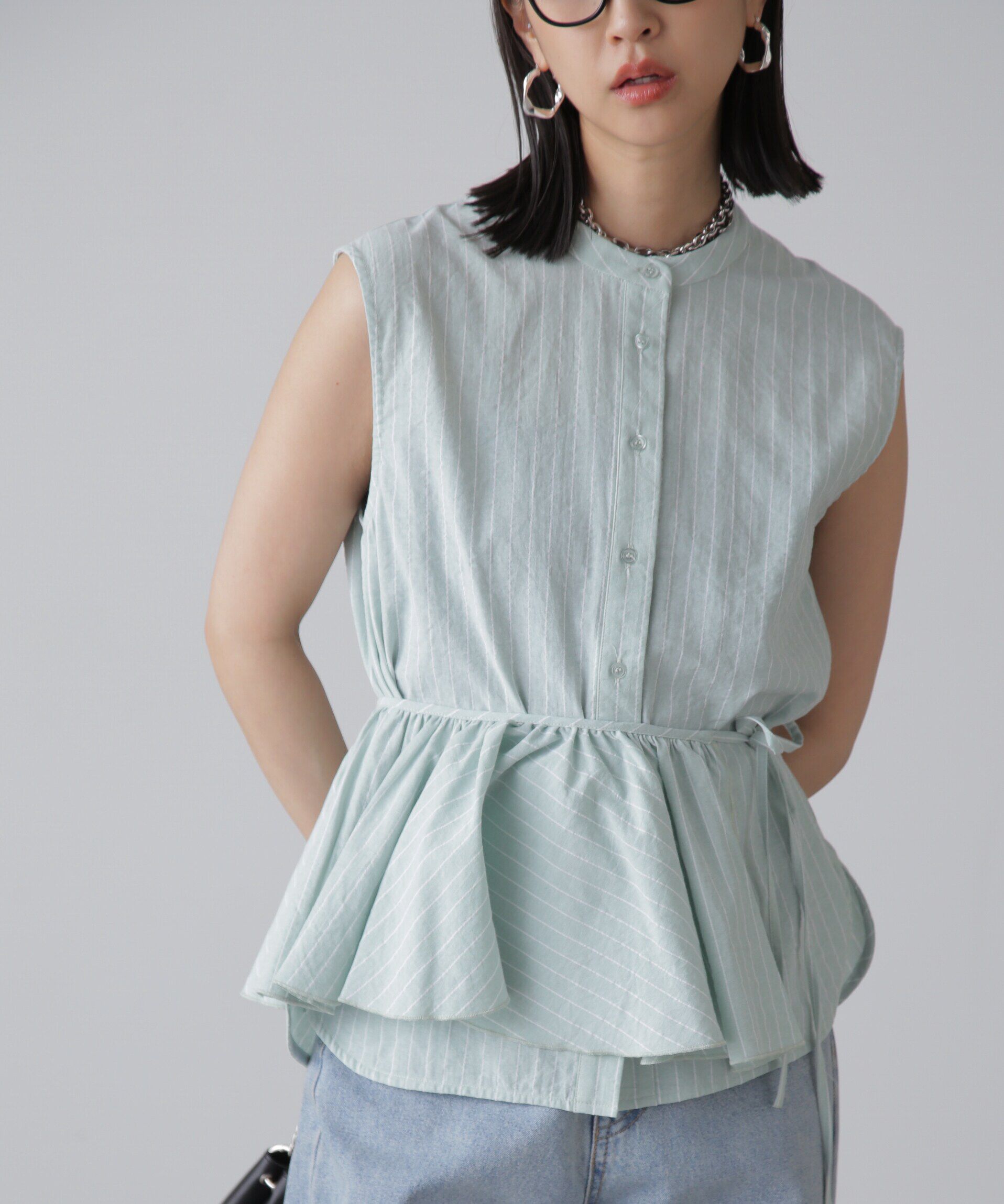  「マルチウェイフリルセットブラウス」|シャツ・ブラウス|