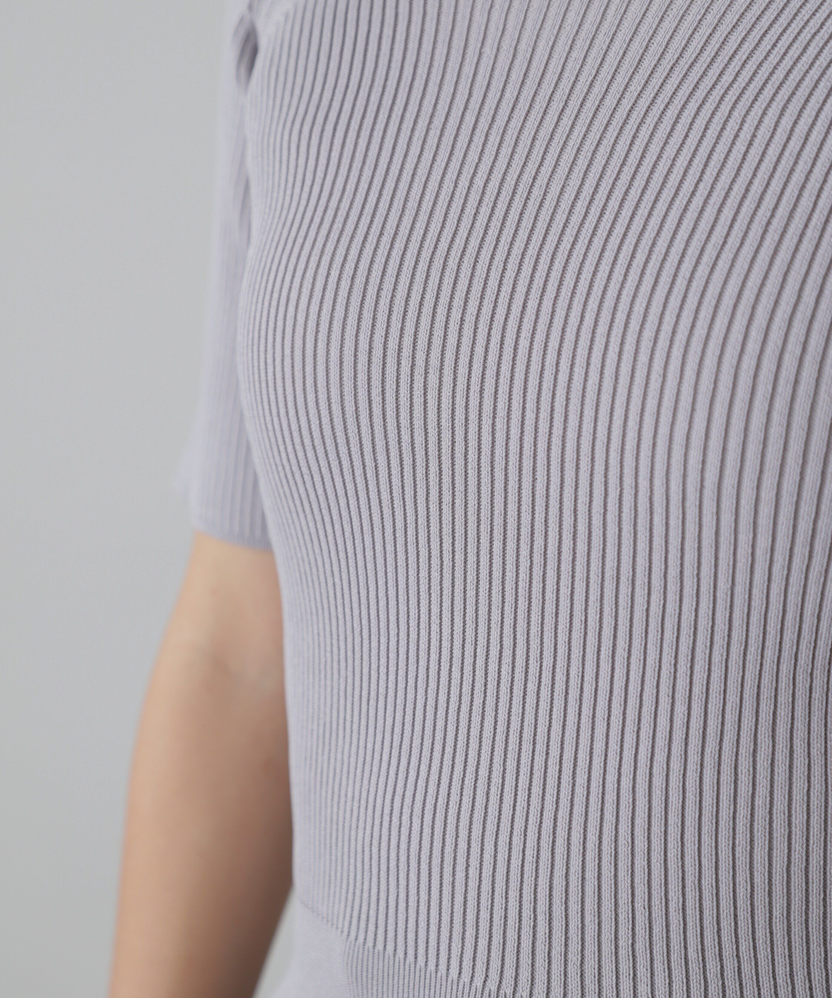  「コンパクトオフショルリブニット」|ニット・セーター|