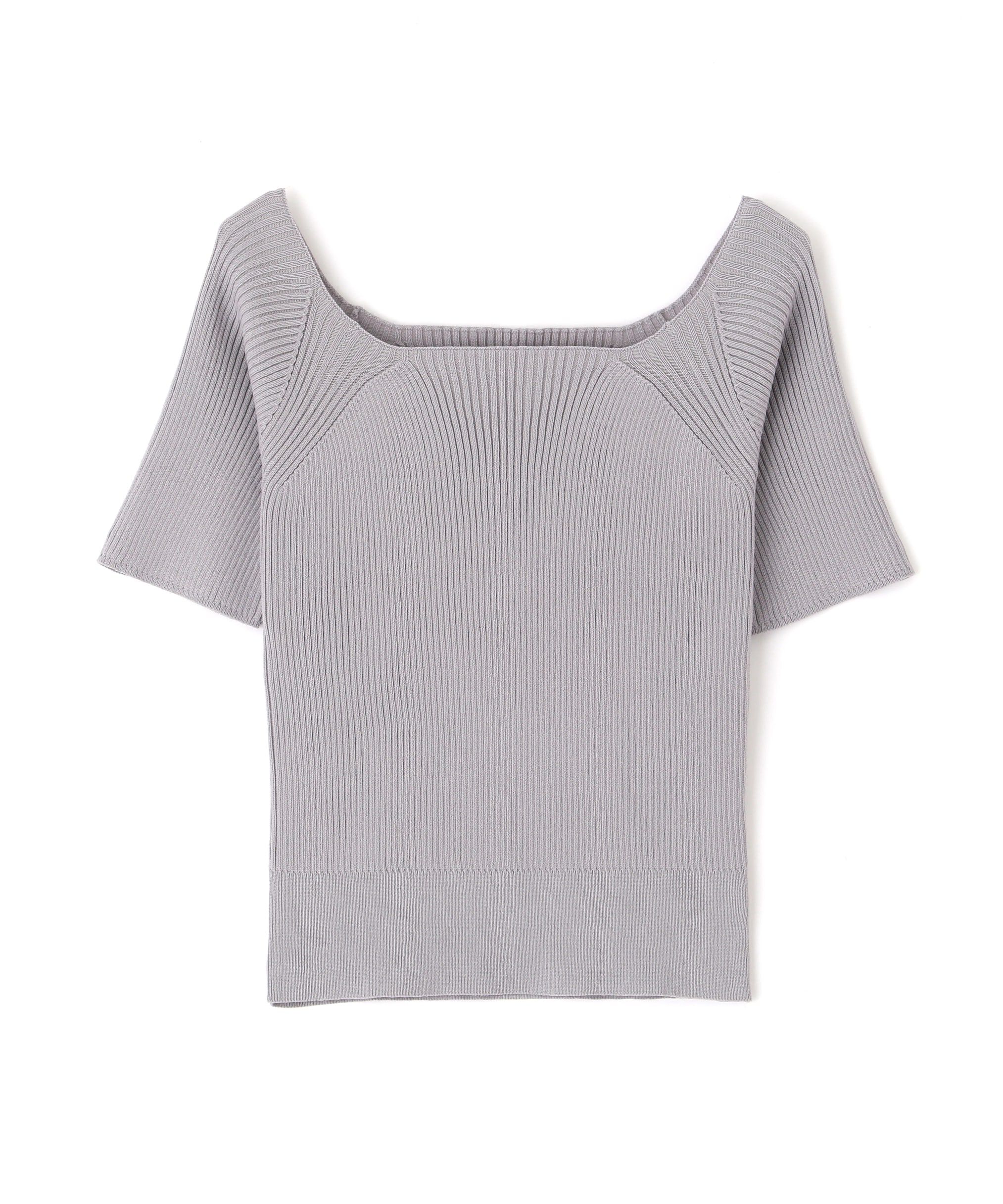  「コンパクトオフショルリブニット」|ニット・セーター|